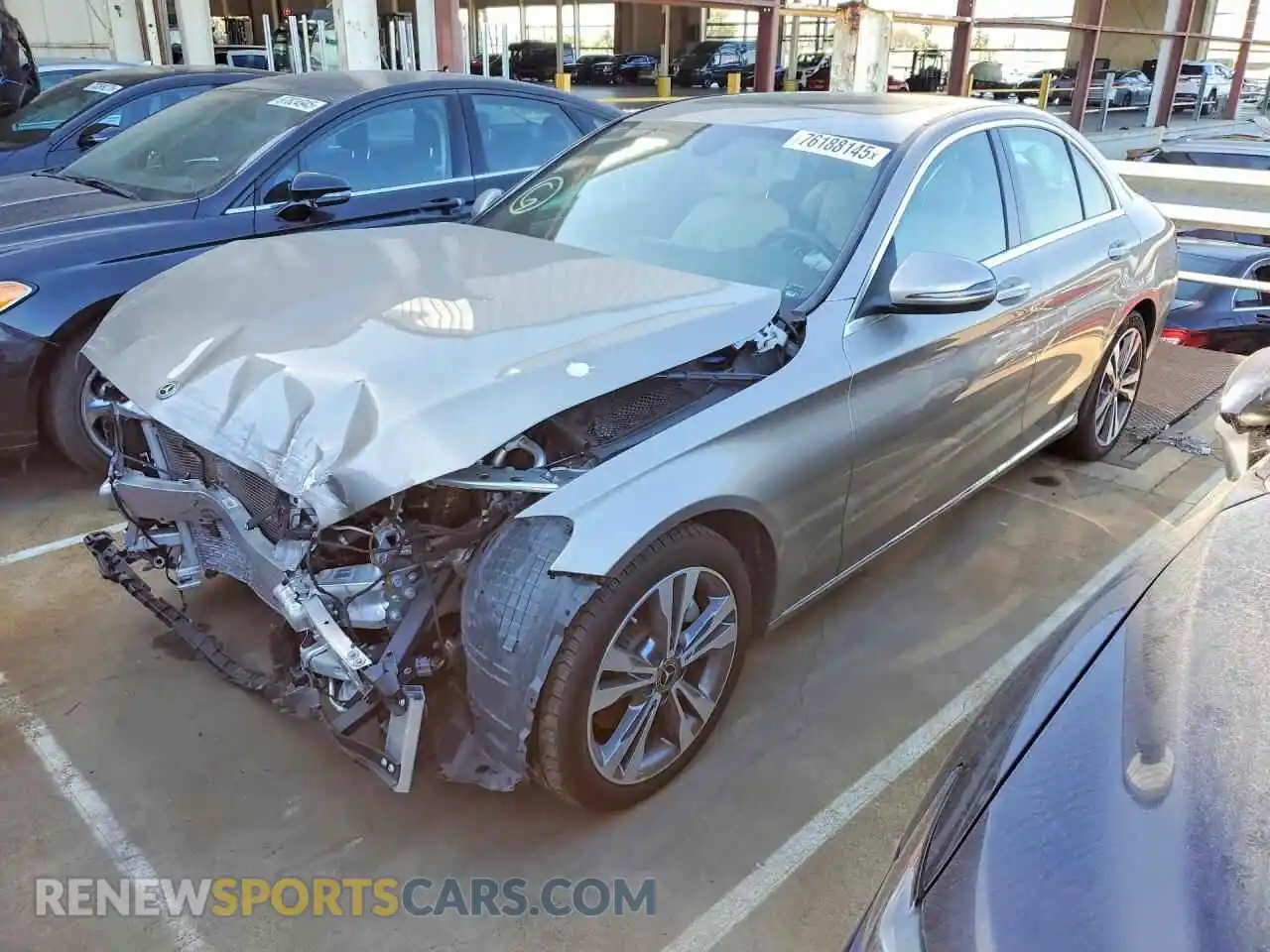 1 Photograph of a damaged car W1KWF8DB0MR639148 MERCEDES-BENZ C 2021