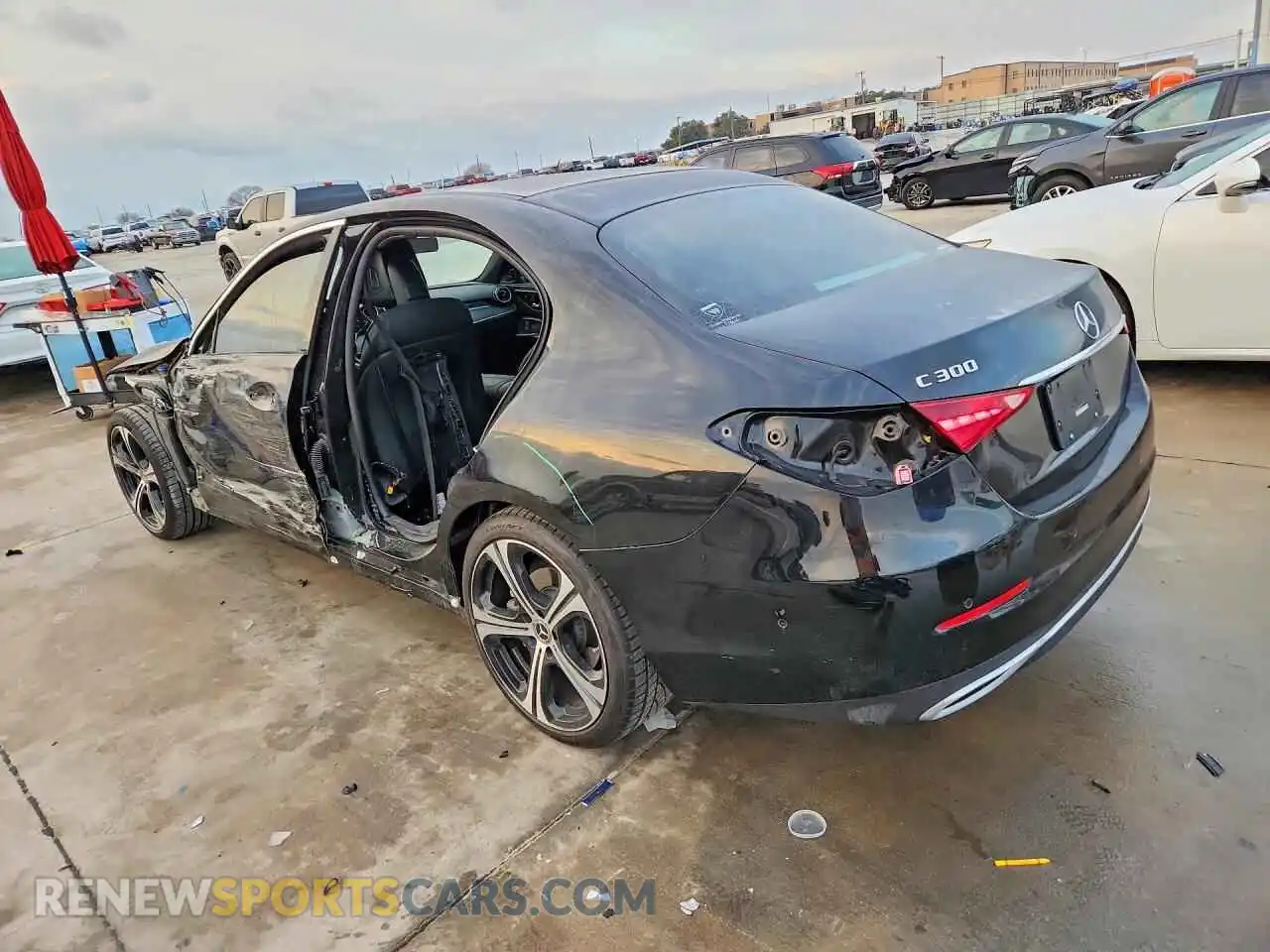 2 Photograph of a damaged car W1KAF4GB0RR236101 MERCEDES-BENZ C 2024