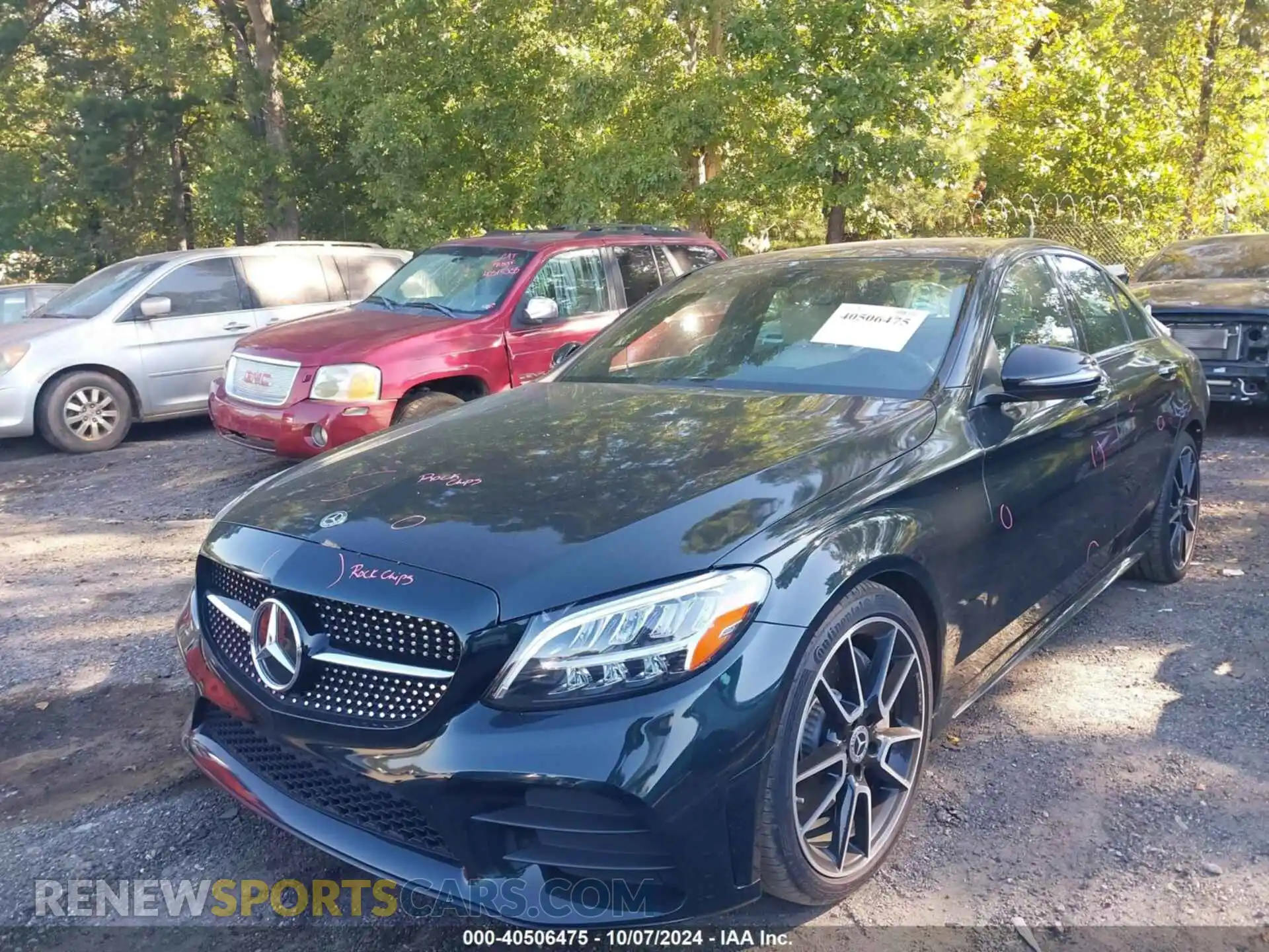 2 fotografías del automóvil dañado 55SWF8DB9KU316714 MERCEDES-BENZ C 300 2019