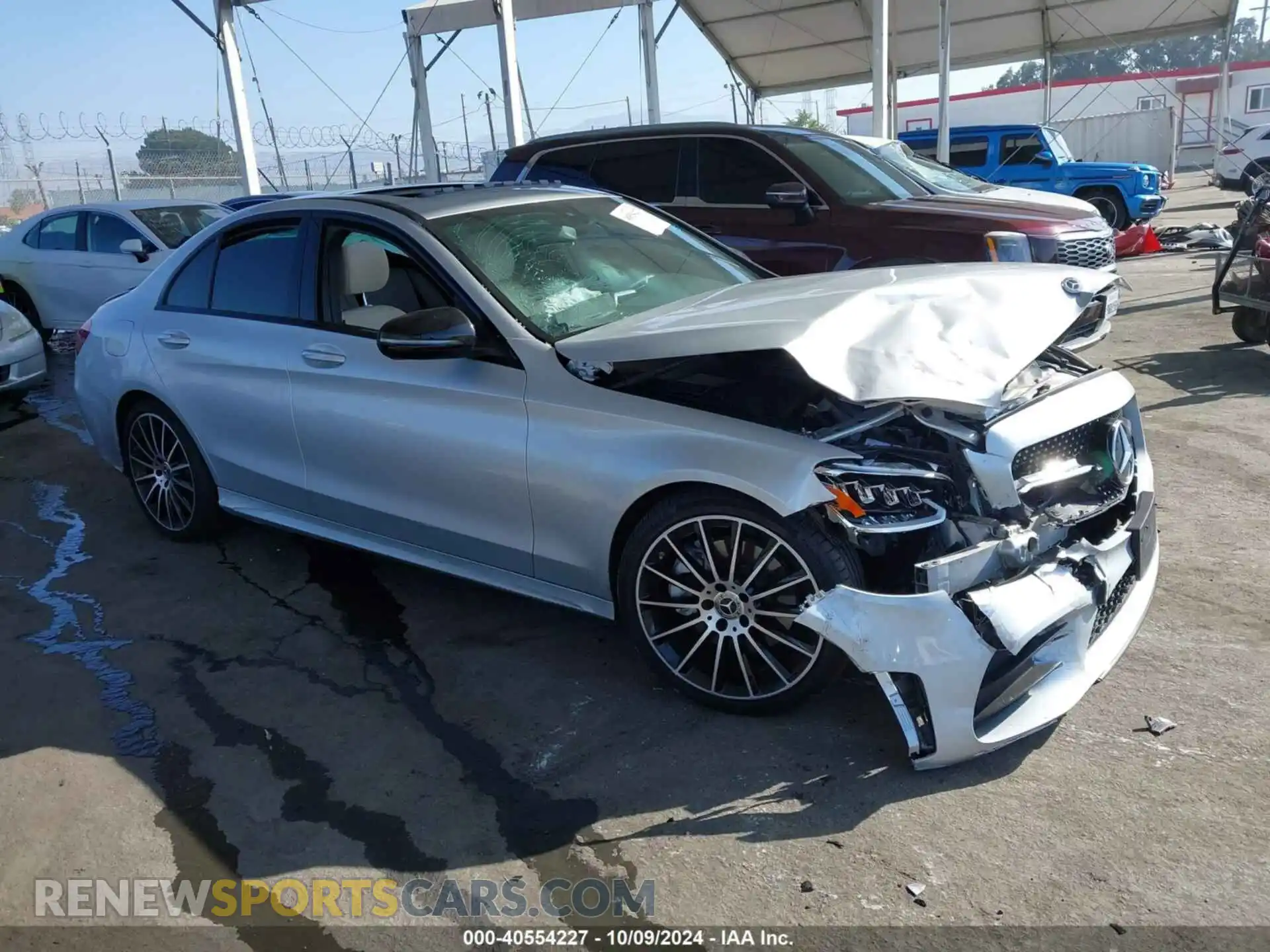 1 Photograph of a damaged car W1KWF8DB1MR642849 MERCEDES-BENZ C 300 2021