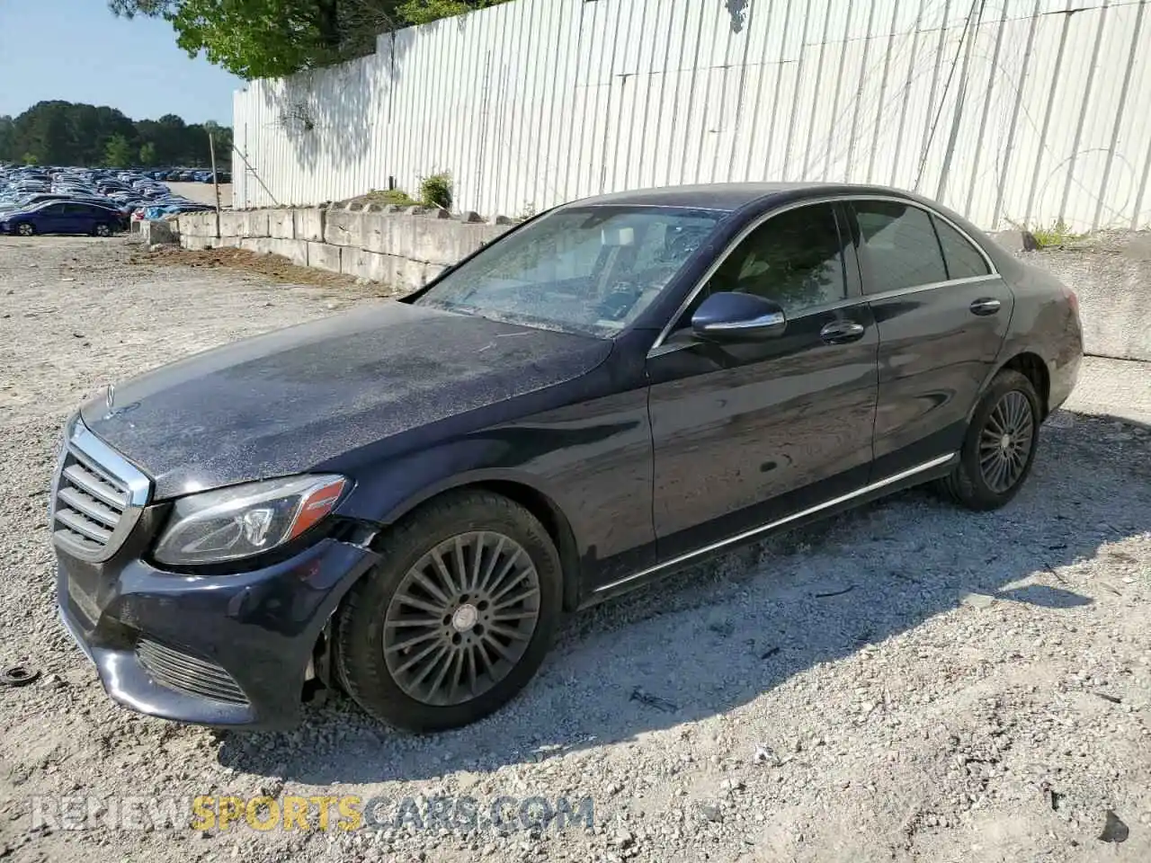 1 Photograph of a damaged car 55SWF4KB5FU009395 MERCEDES-BENZ C-CLASS 2015