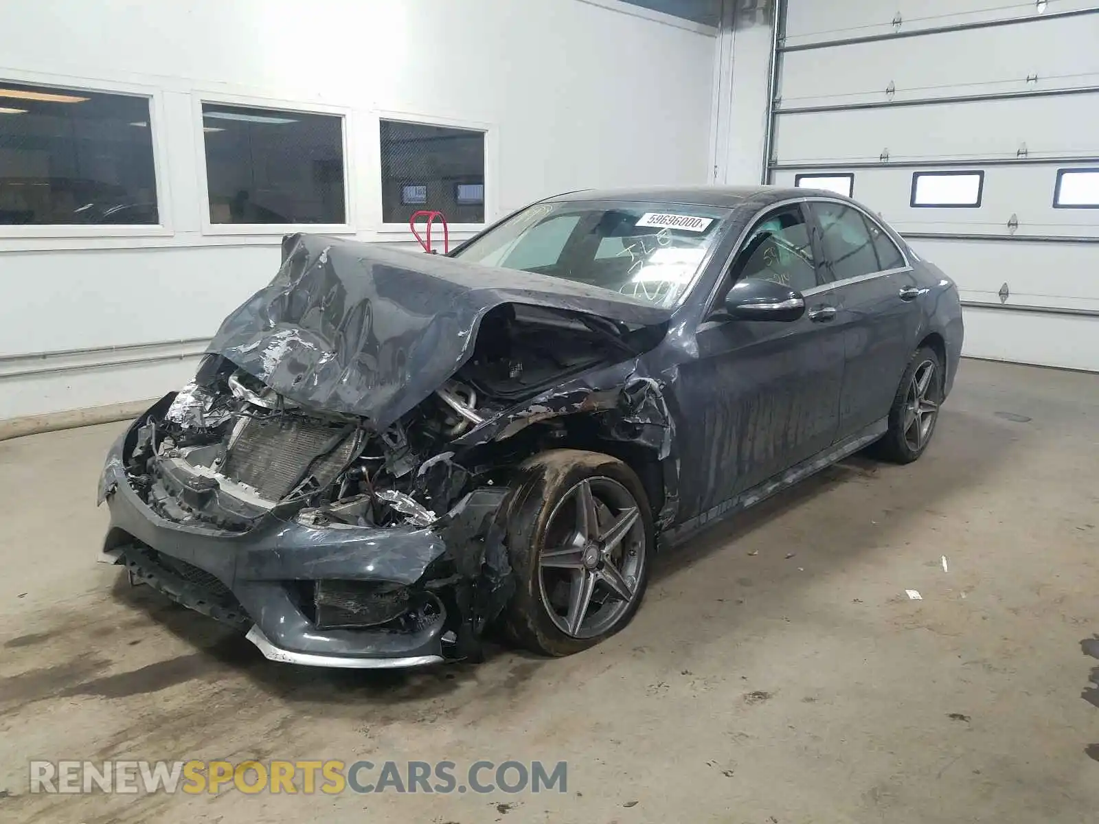 2 Photograph of a damaged car 55SWF4KB7FU038722 MERCEDES-BENZ C CLASS 2015