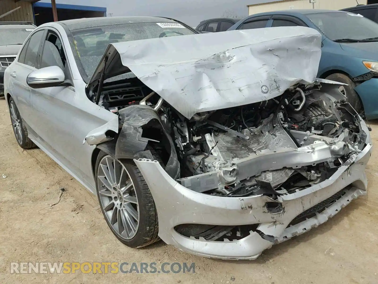 1 Photograph of a damaged car 55SWF4JB3HU223709 MERCEDES-BENZ C CLASS 2017