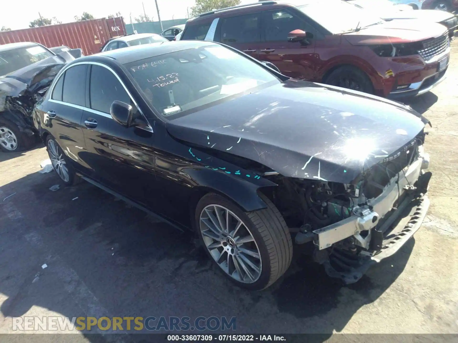 1 Photograph of a damaged car 55SWF4JB6HU216205 MERCEDES-BENZ C-CLASS 2017