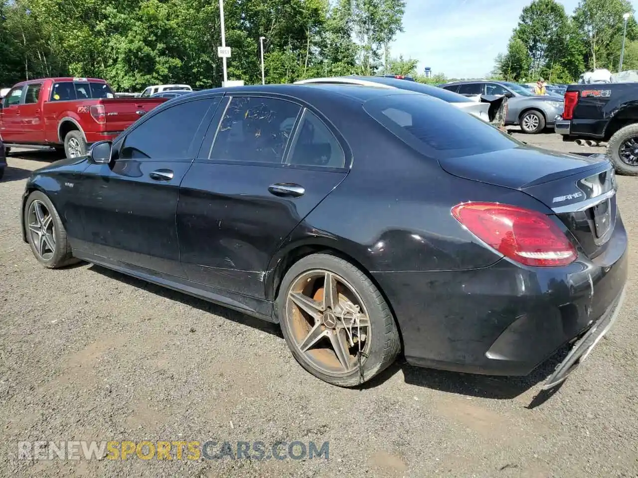 2 Photograph of a damaged car 55SWF6EB1HU224055 MERCEDES-BENZ C-CLASS 2017