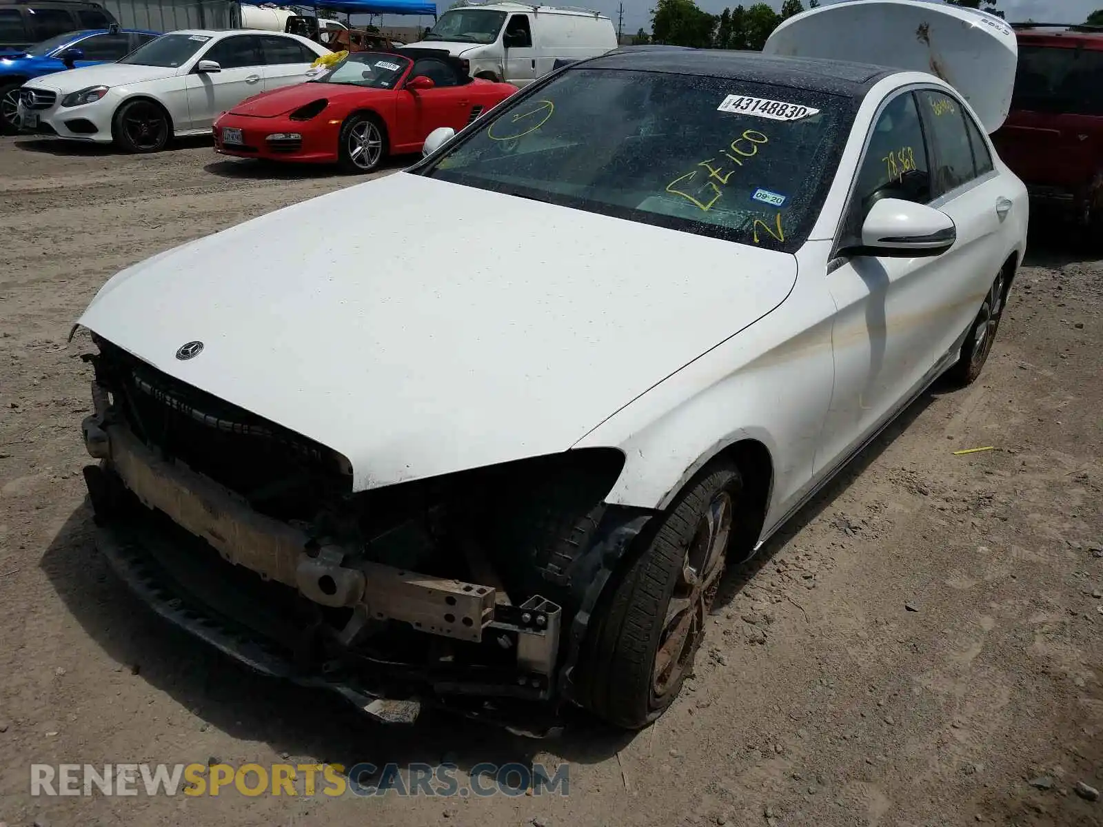 2 Photograph of a damaged car 55SWF4JB6JU245998 MERCEDES-BENZ C CLASS 2018