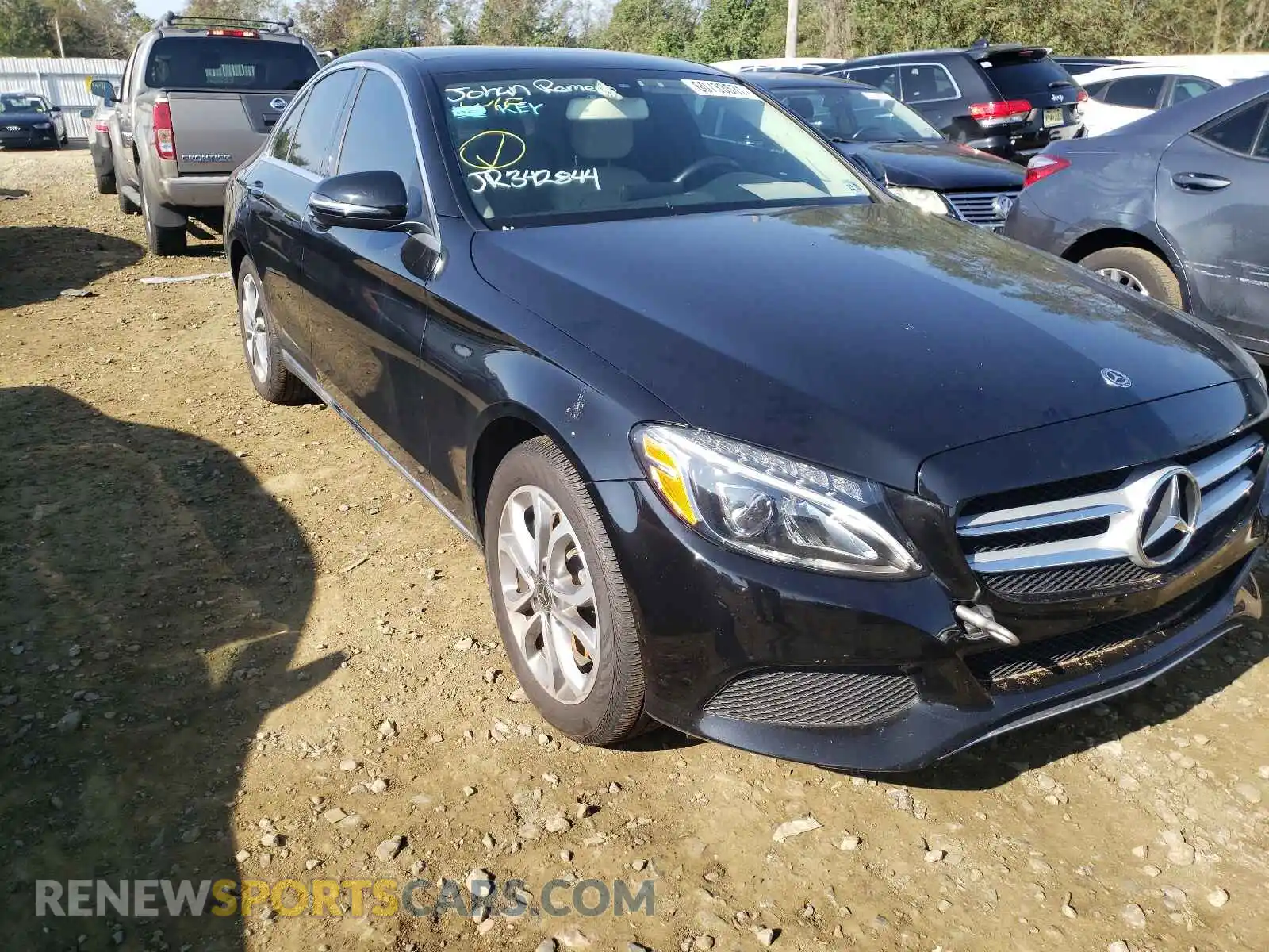 1 Photograph of a damaged car WDDWF4KB4JR342844 MERCEDES-BENZ C-CLASS 2018
