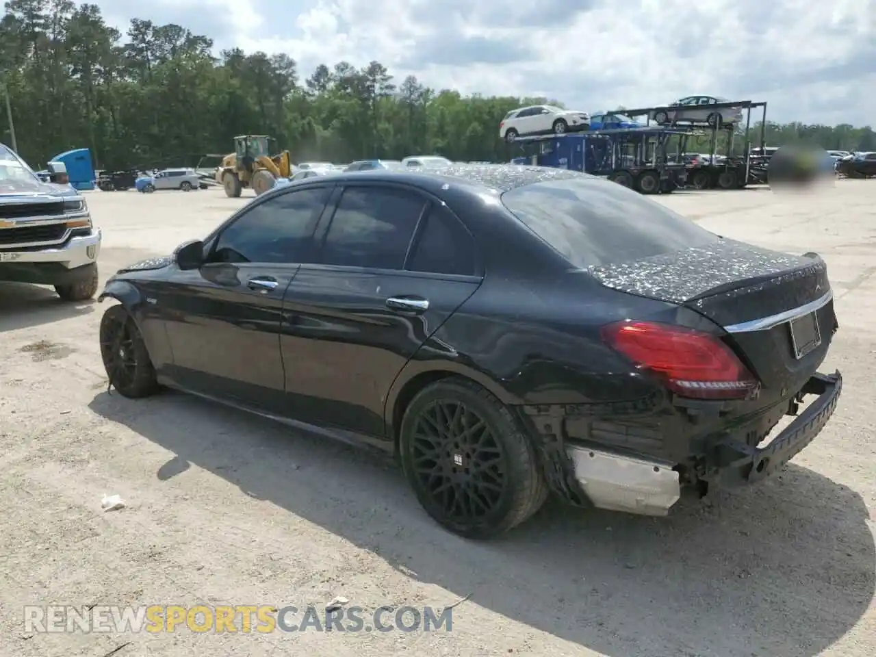 2 fotografías del automóvil dañado 55SWF6EB4KU304022 MERCEDES-BENZ C-CLASS 2019