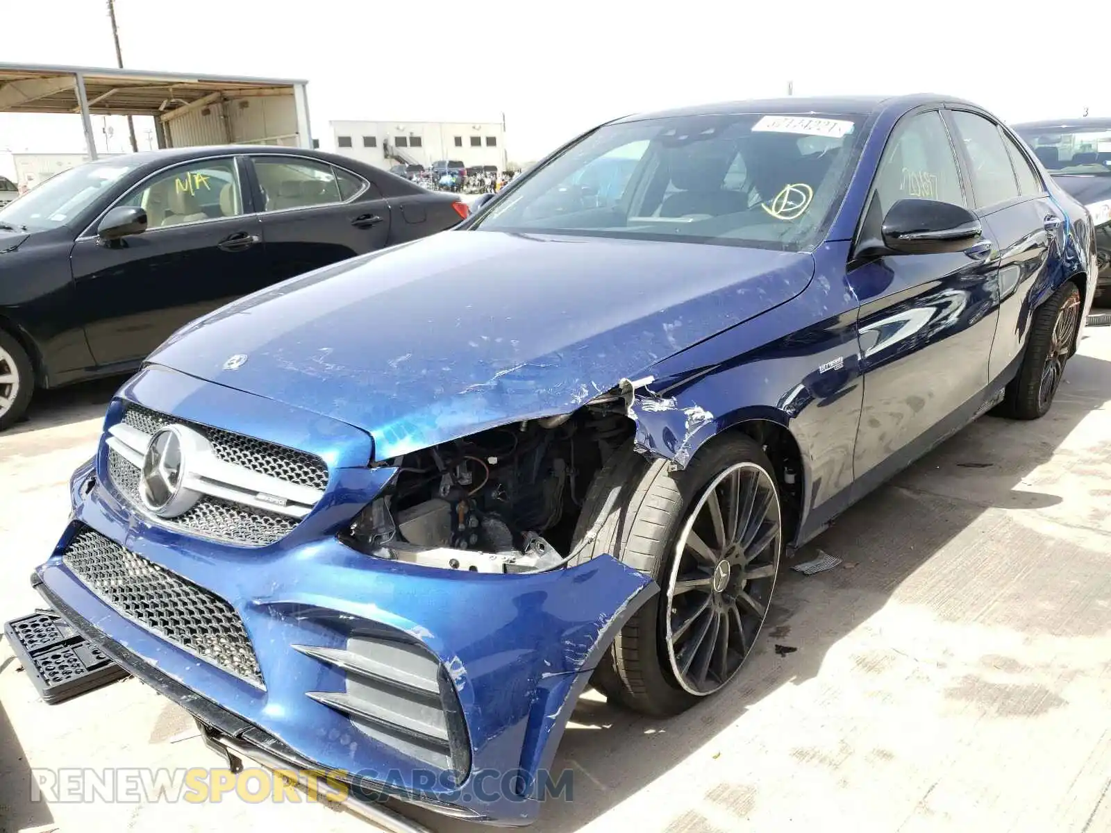 2 Photograph of a damaged car 55SWF6EB9KU288030 MERCEDES-BENZ C CLASS 2019