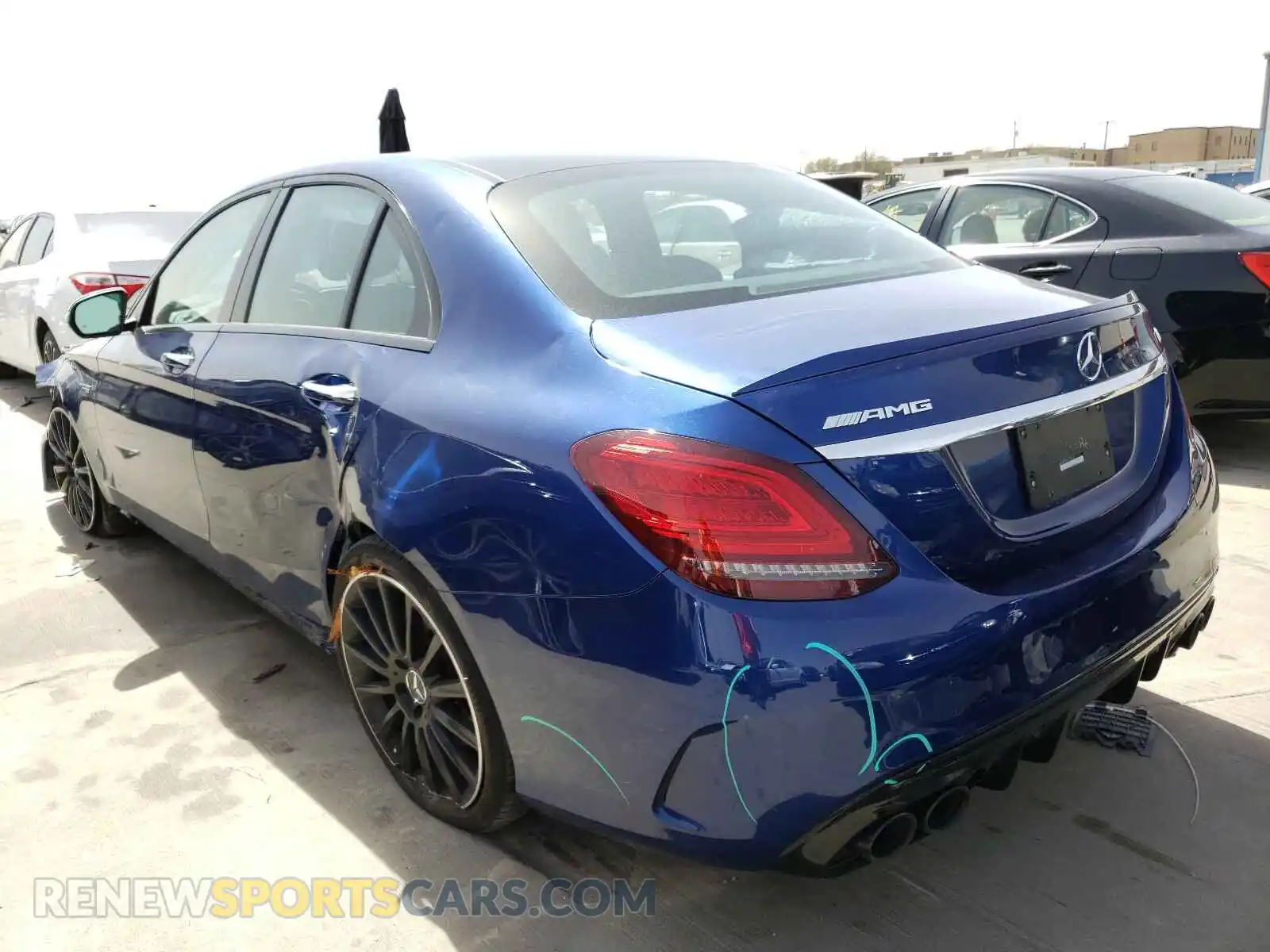 3 Photograph of a damaged car 55SWF6EB9KU288030 MERCEDES-BENZ C CLASS 2019