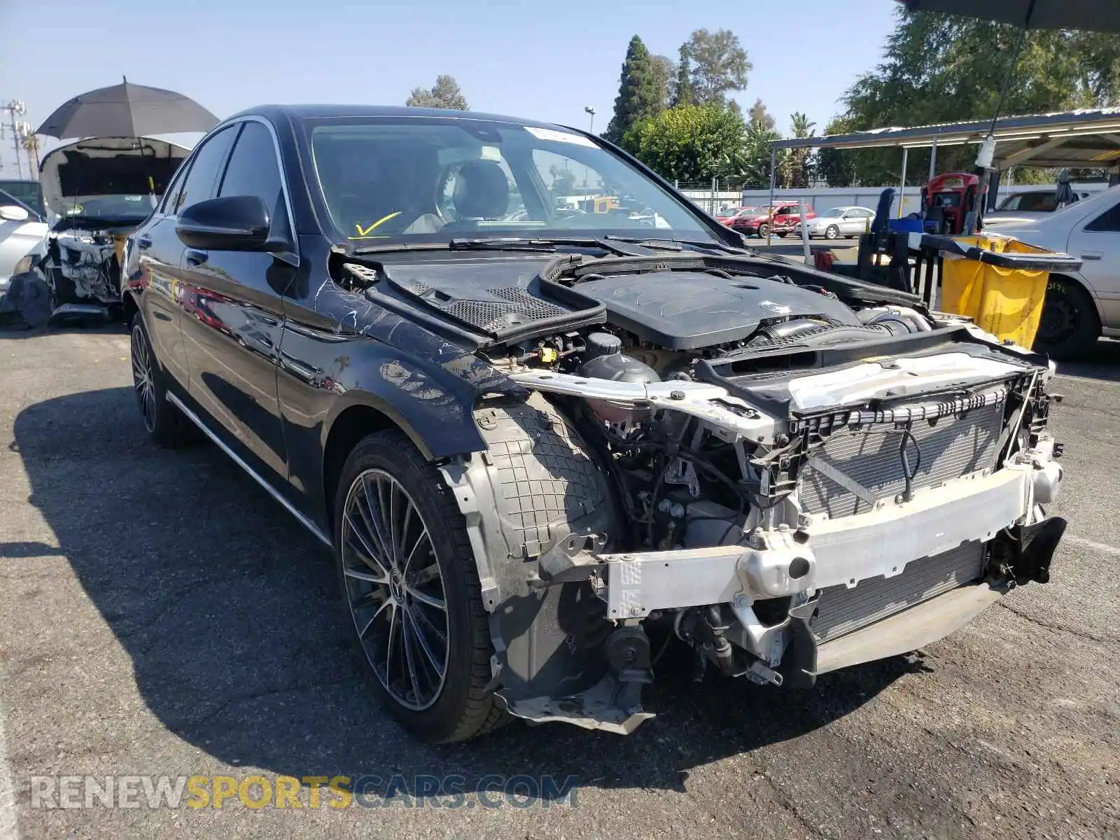 1 Photograph of a damaged car 55SWF8DB0KU288933 MERCEDES-BENZ C-CLASS 2019