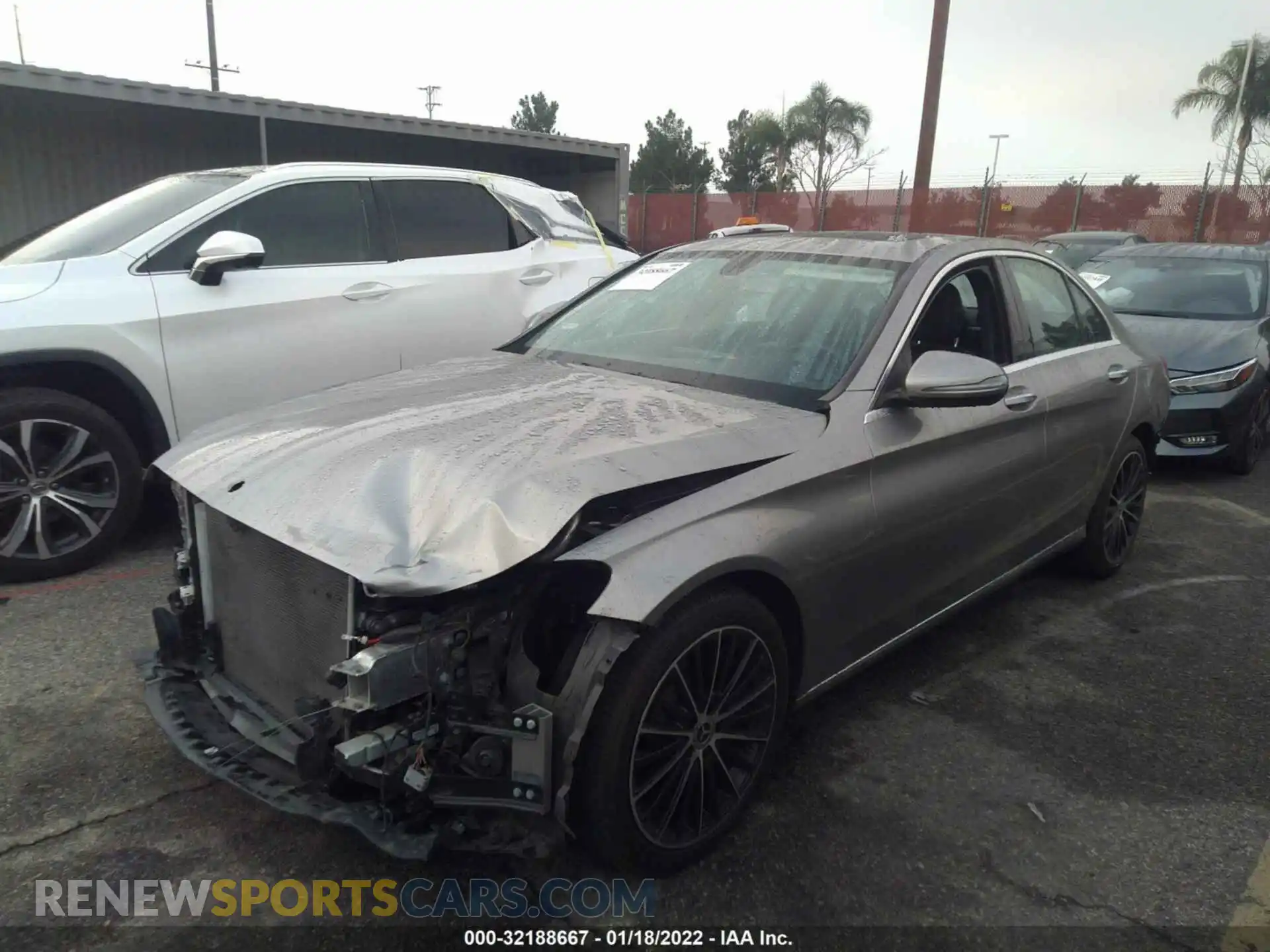 2 Photograph of a damaged car 55SWF8DB0KU300286 MERCEDES-BENZ C-CLASS 2019