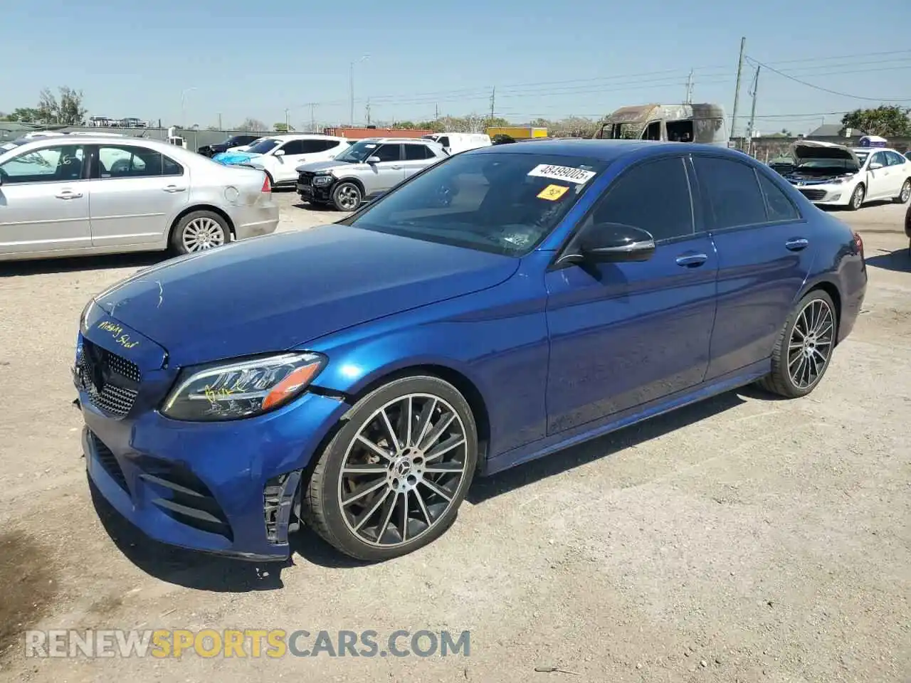 1 Photograph of a damaged car 55SWF8DB1KU287418 MERCEDES-BENZ C-CLASS 2019
