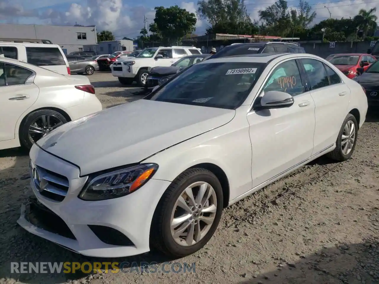 1 Photograph of a damaged car 55SWF8DB1KU294322 MERCEDES-BENZ C-CLASS 2019