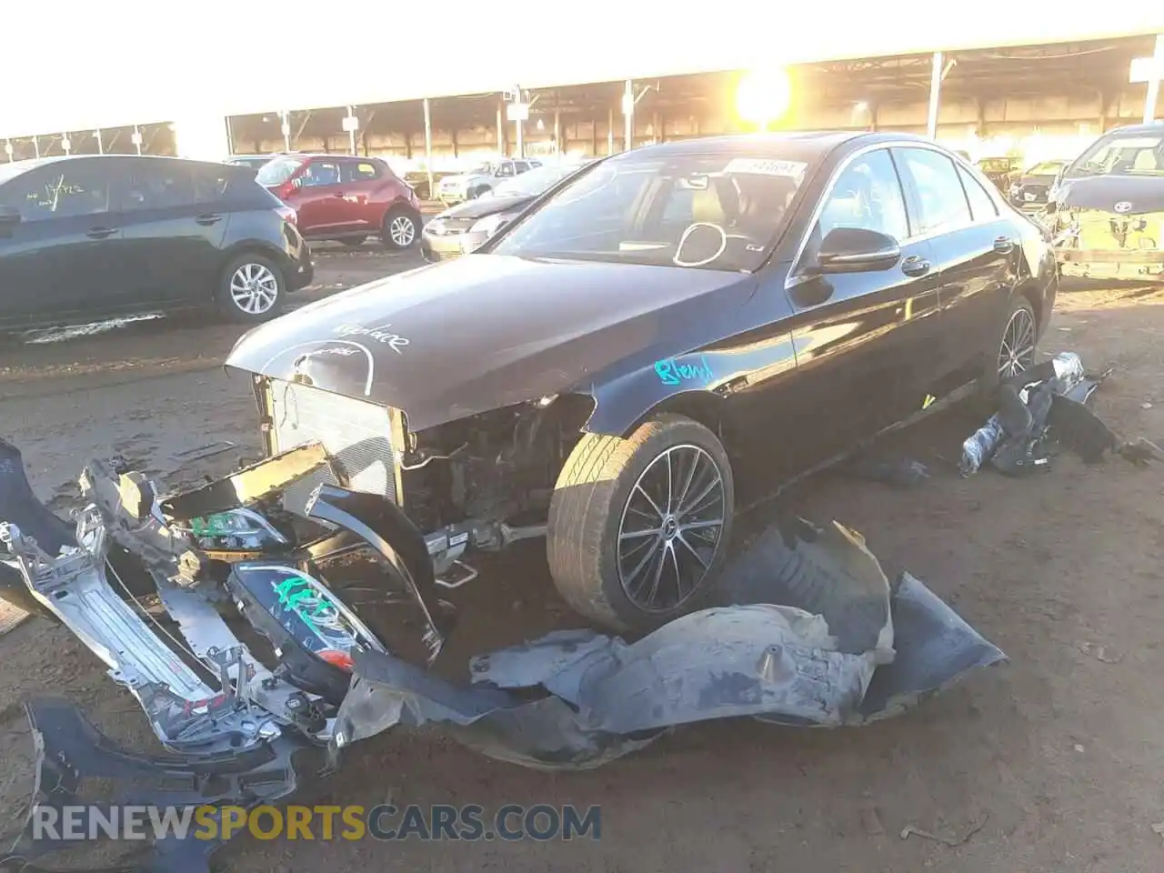 2 Photograph of a damaged car 55SWF8DB1KU298628 MERCEDES-BENZ C-CLASS 2019