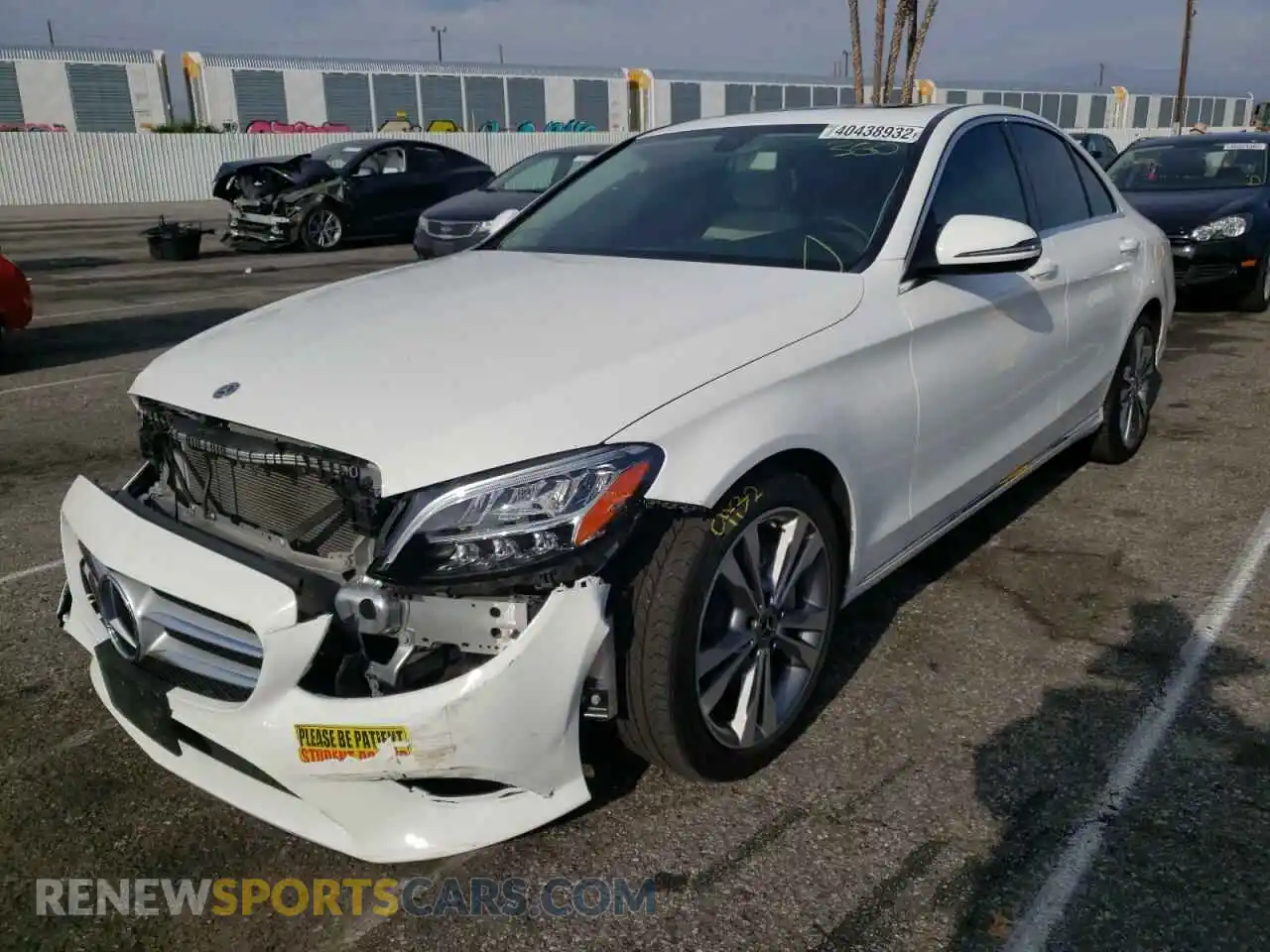 2 Photograph of a damaged car 55SWF8DB1KU299388 MERCEDES-BENZ C-CLASS 2019
