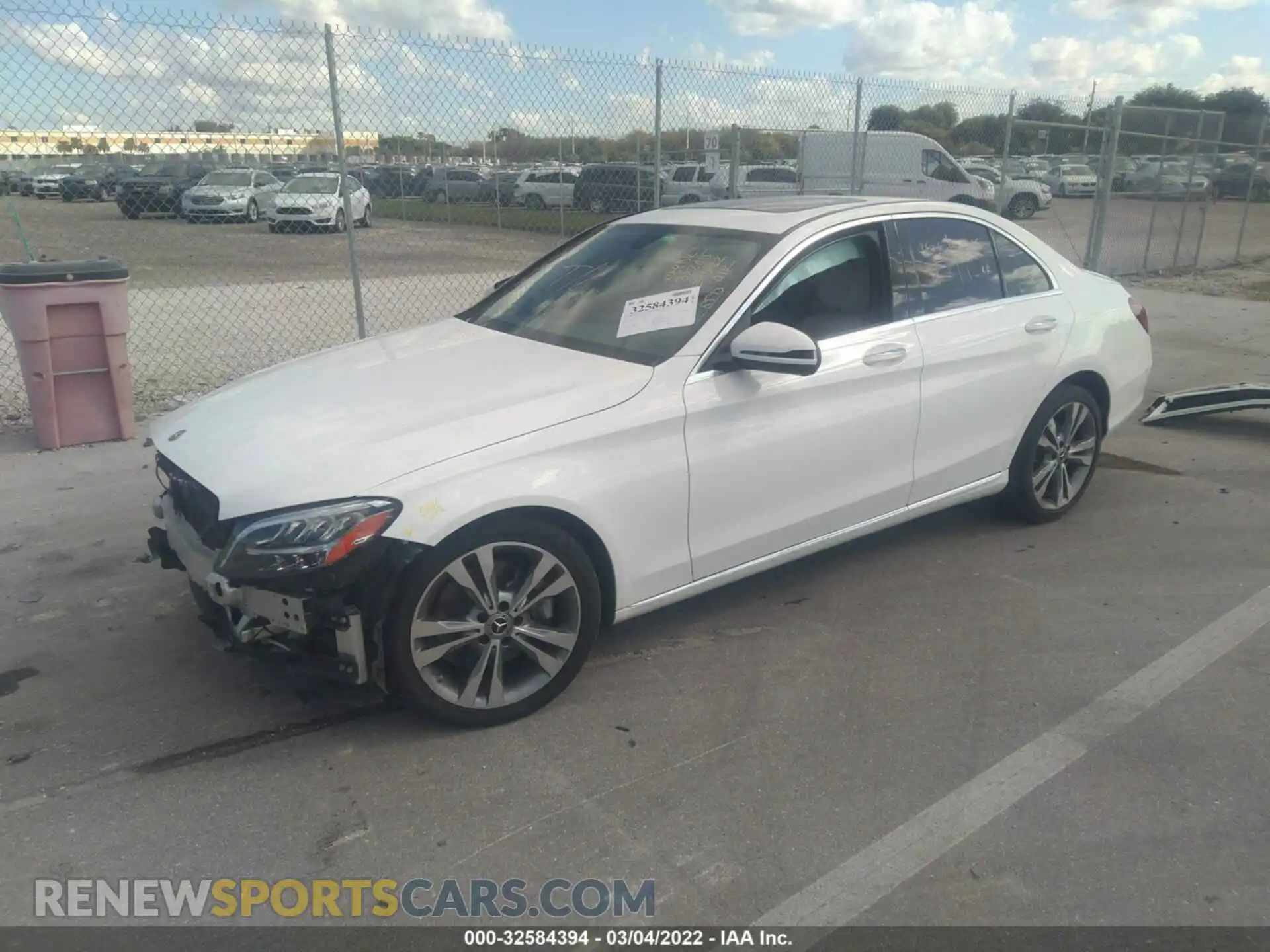 2 Photograph of a damaged car 55SWF8DB2KU298573 MERCEDES-BENZ C-CLASS 2019