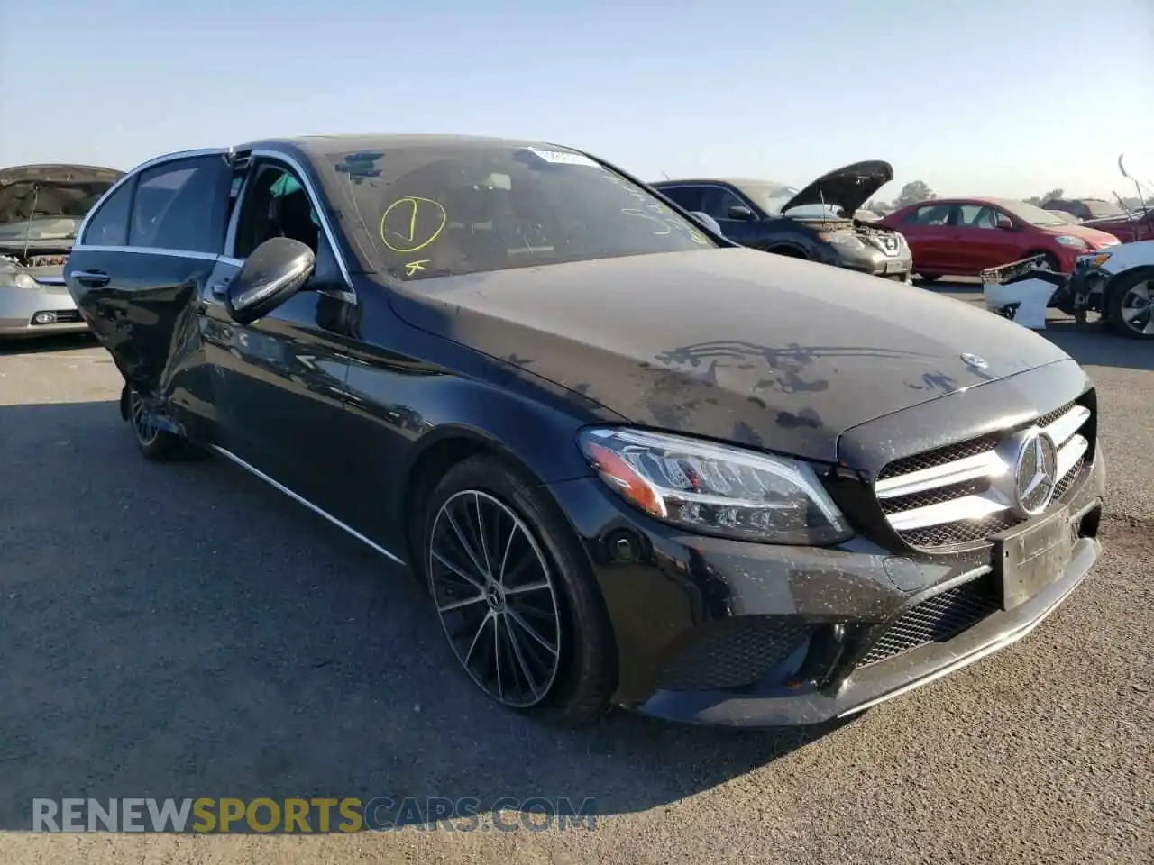 1 Photograph of a damaged car 55SWF8DB2KU299383 MERCEDES-BENZ C-CLASS 2019