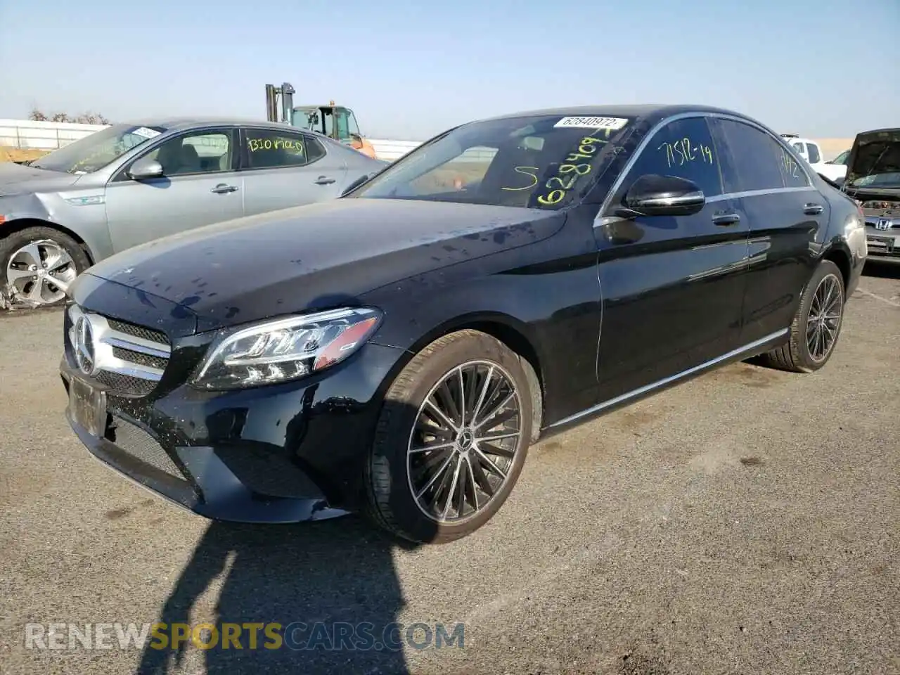 2 Photograph of a damaged car 55SWF8DB2KU299383 MERCEDES-BENZ C-CLASS 2019
