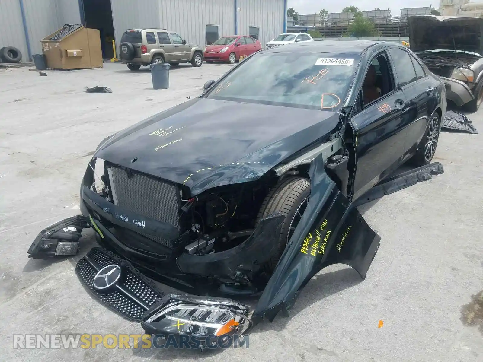 2 Photograph of a damaged car 55SWF8DB3KU289817 MERCEDES-BENZ C-CLASS 2019