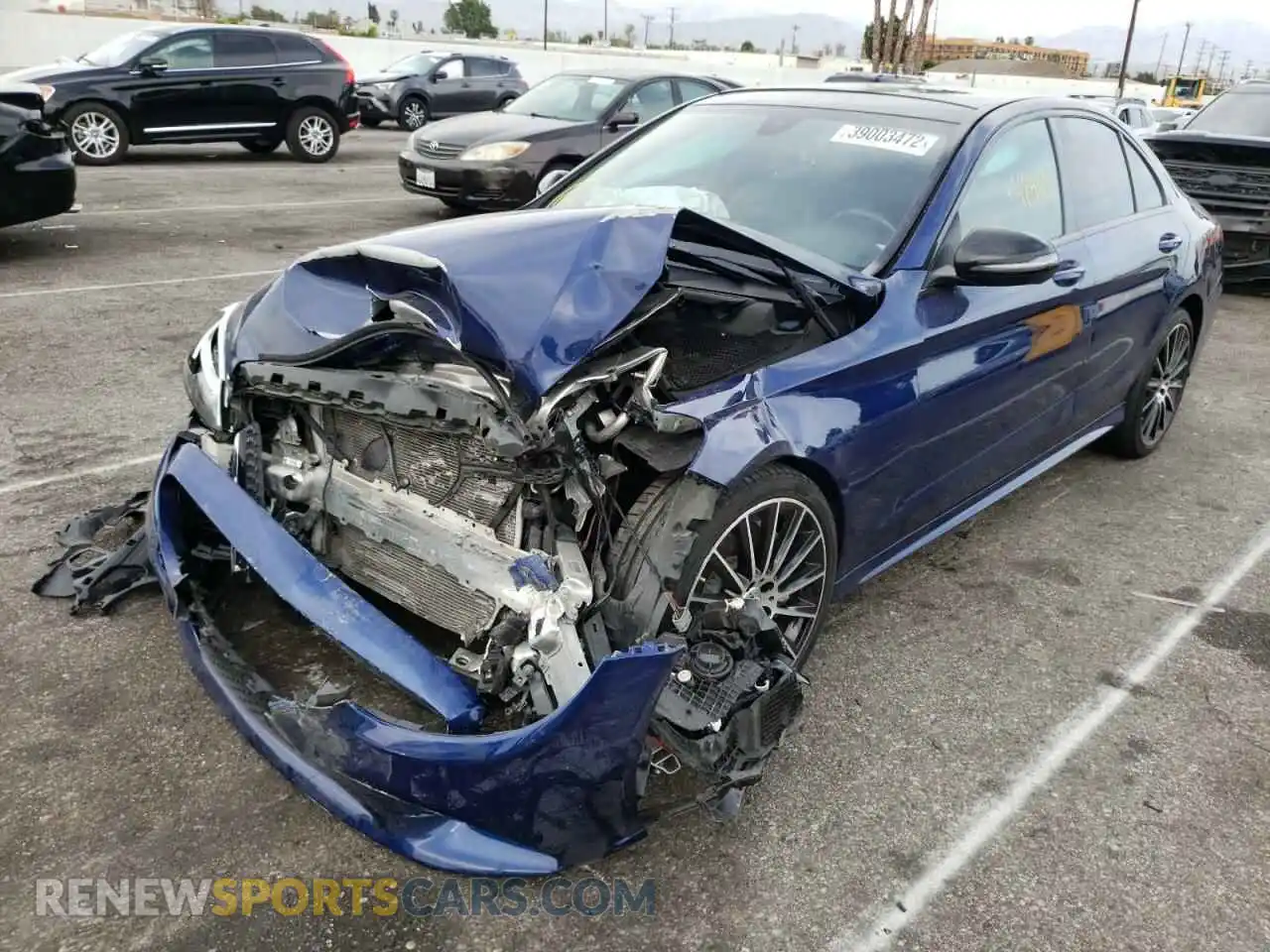 2 Photograph of a damaged car 55SWF8DB3KU294161 MERCEDES-BENZ C-CLASS 2019