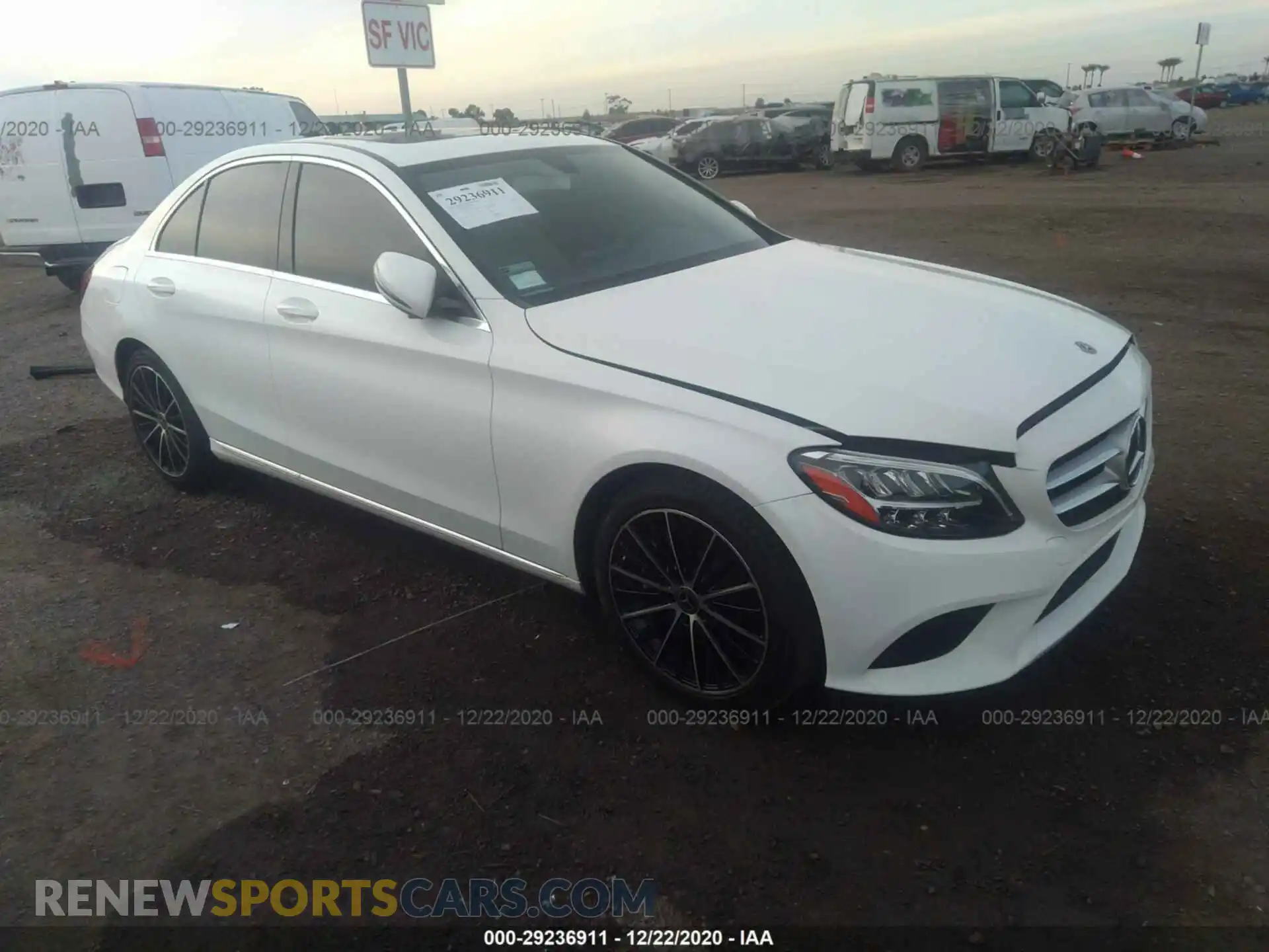 1 Photograph of a damaged car 55SWF8DB3KU296699 MERCEDES-BENZ C-CLASS 2019