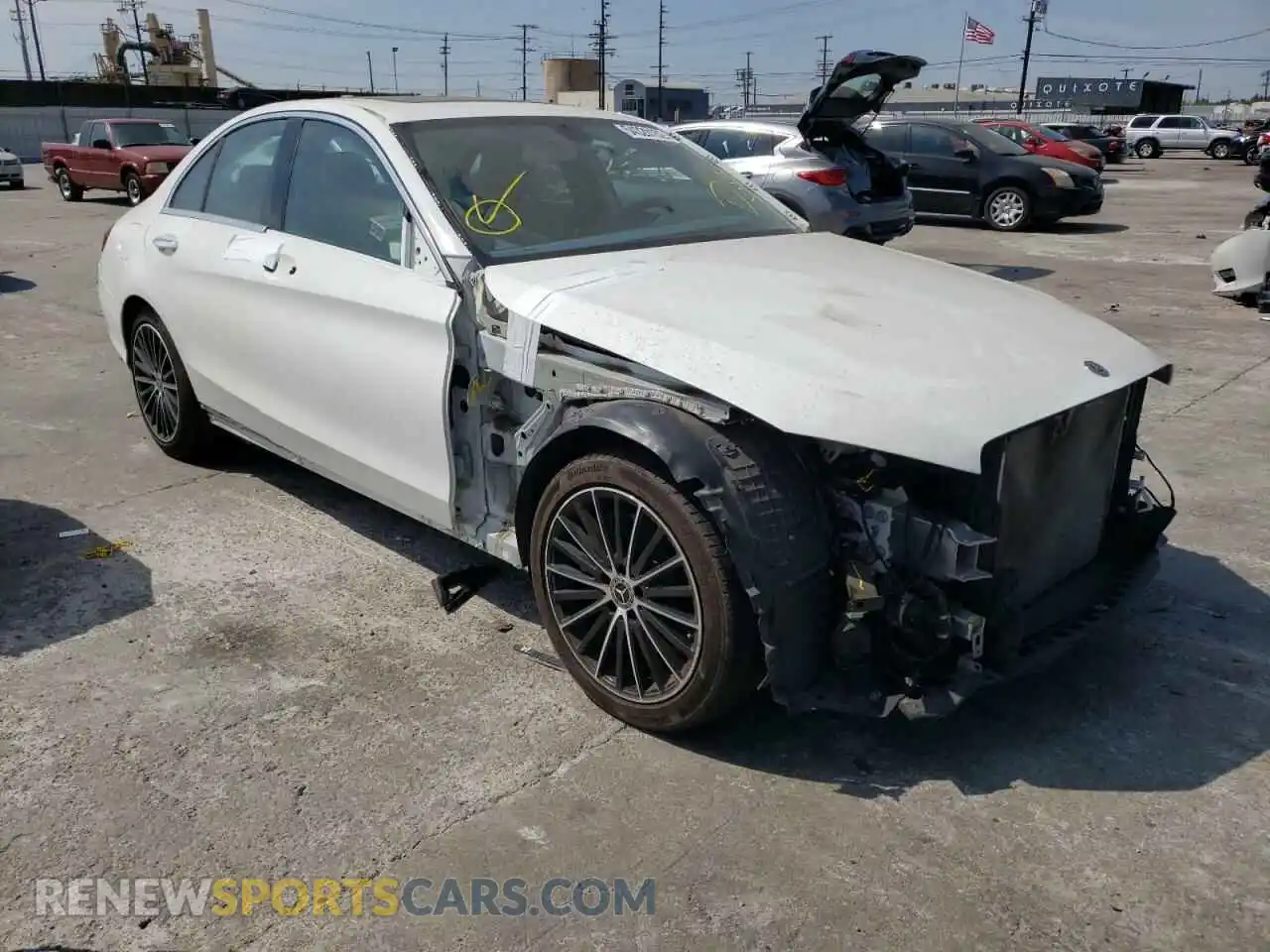 1 Photograph of a damaged car 55SWF8DB3KU299229 MERCEDES-BENZ C-CLASS 2019