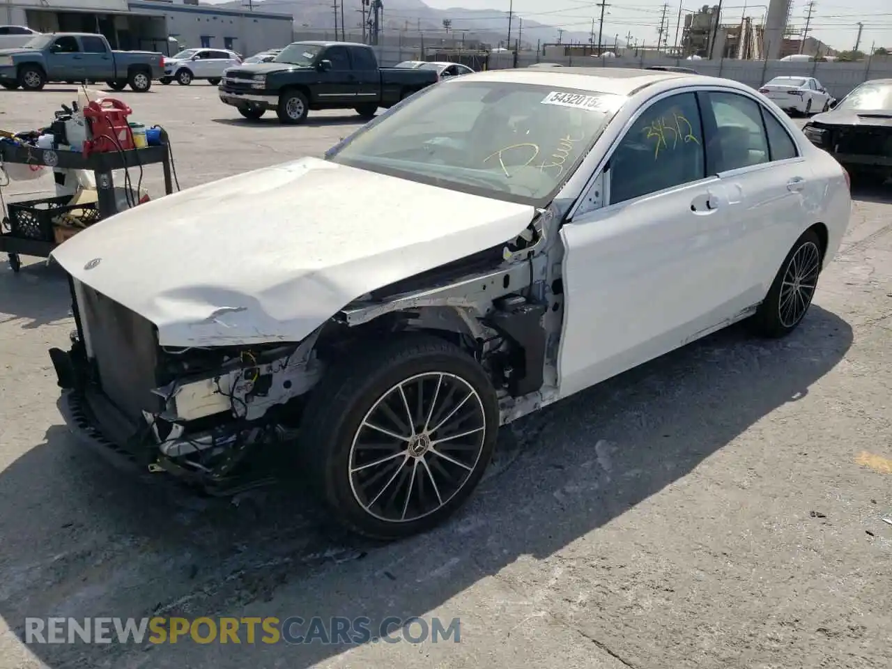 2 Photograph of a damaged car 55SWF8DB3KU299229 MERCEDES-BENZ C-CLASS 2019