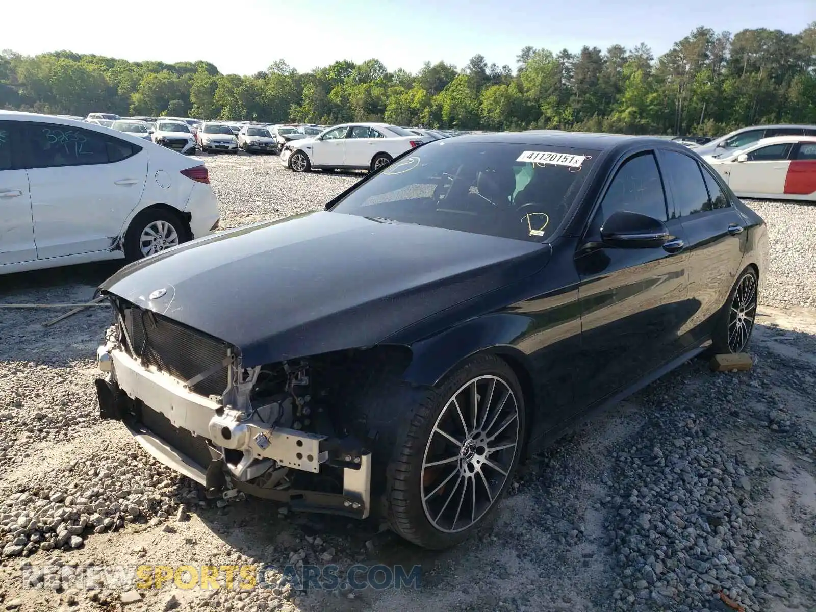 2 Photograph of a damaged car 55SWF8DB3KU301898 MERCEDES-BENZ C CLASS 2019