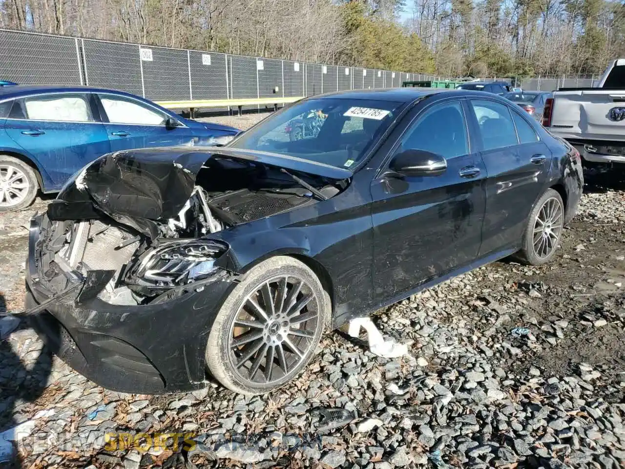 1 Photograph of a damaged car 55SWF8DB3KU304154 MERCEDES-BENZ C-CLASS 2019