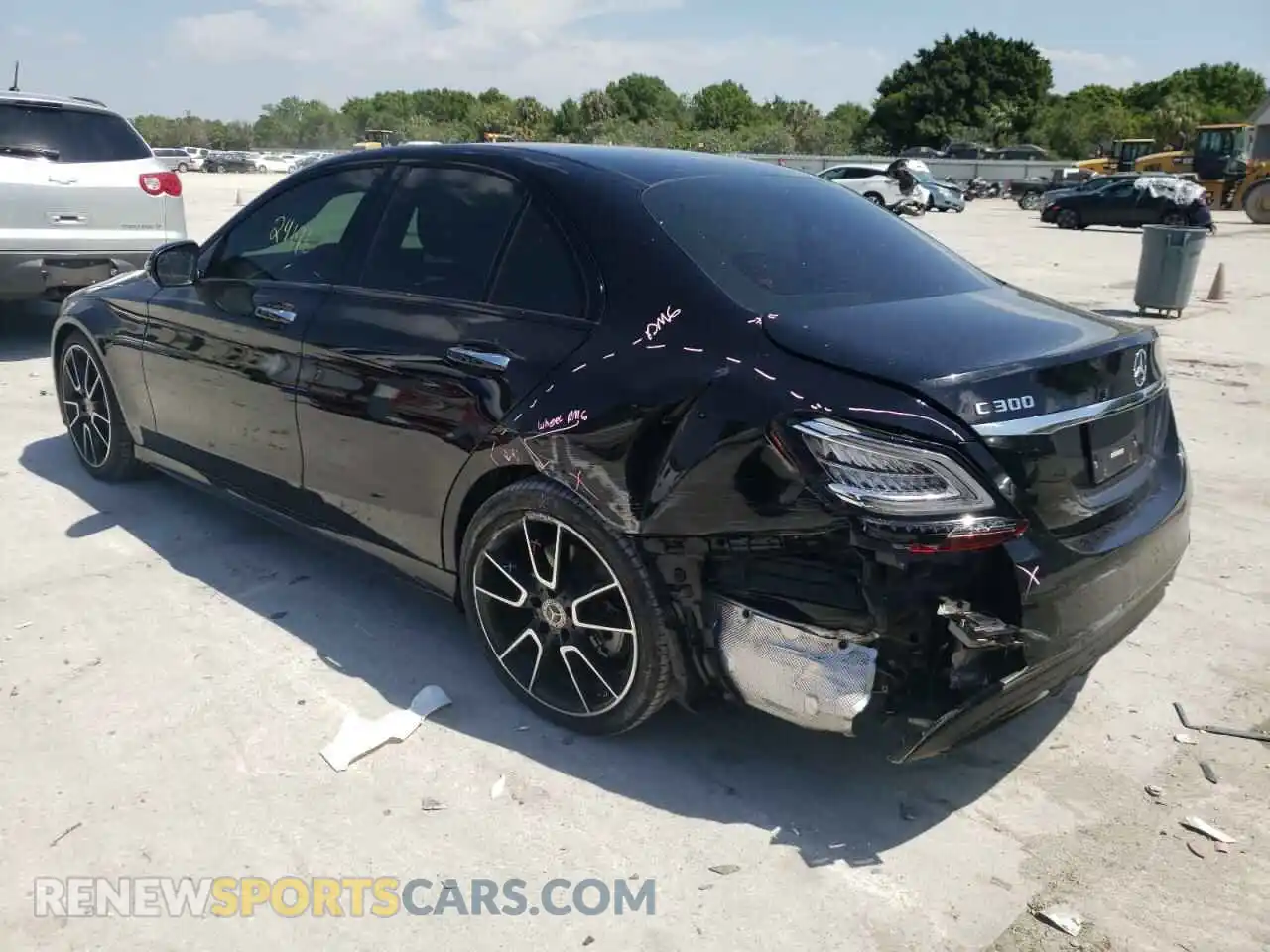 3 Photograph of a damaged car 55SWF8DB3KU312061 MERCEDES-BENZ C-CLASS 2019