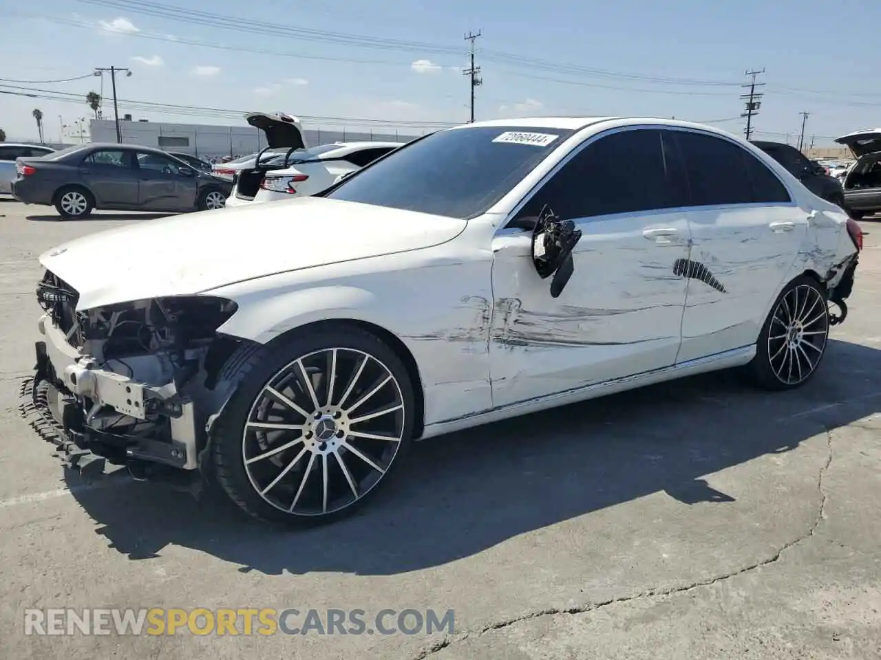 1 Photograph of a damaged car 55SWF8DB3KU314392 MERCEDES-BENZ C-CLASS 2019