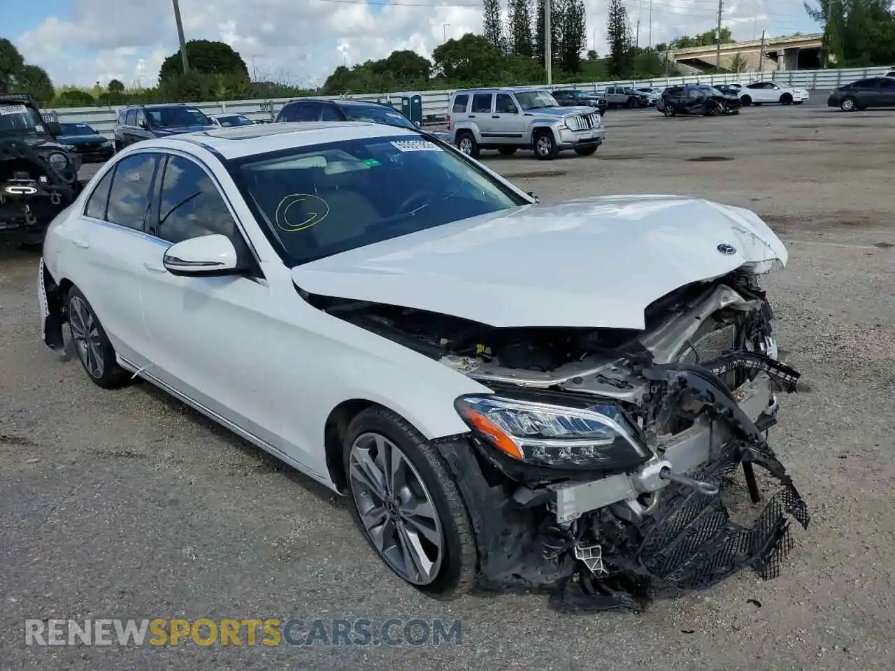 1 Photograph of a damaged car 55SWF8DB3KU317065 MERCEDES-BENZ C-CLASS 2019