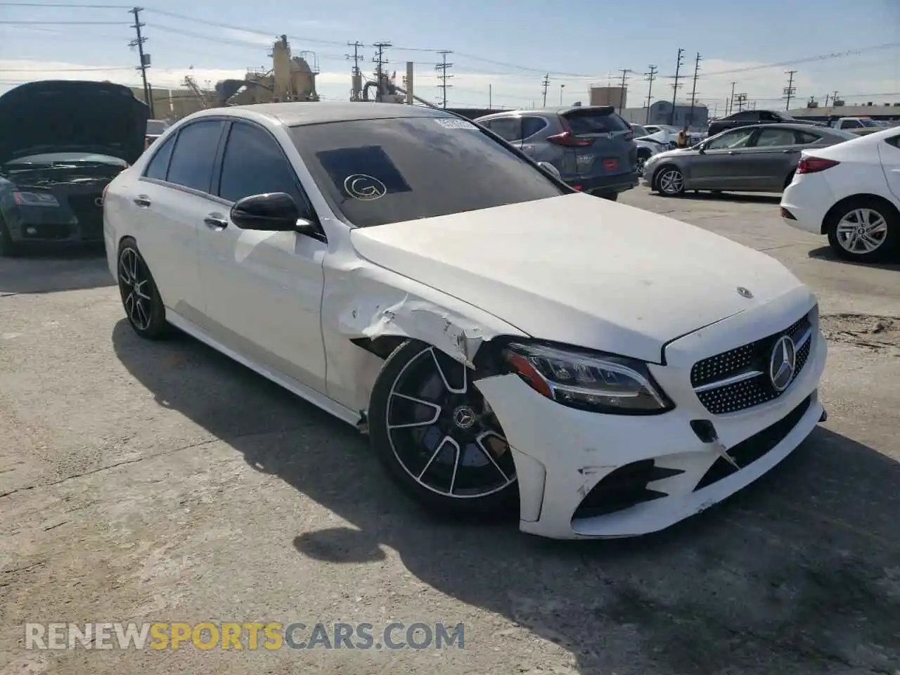 1 Photograph of a damaged car 55SWF8DB4KU291186 MERCEDES-BENZ C-CLASS 2019