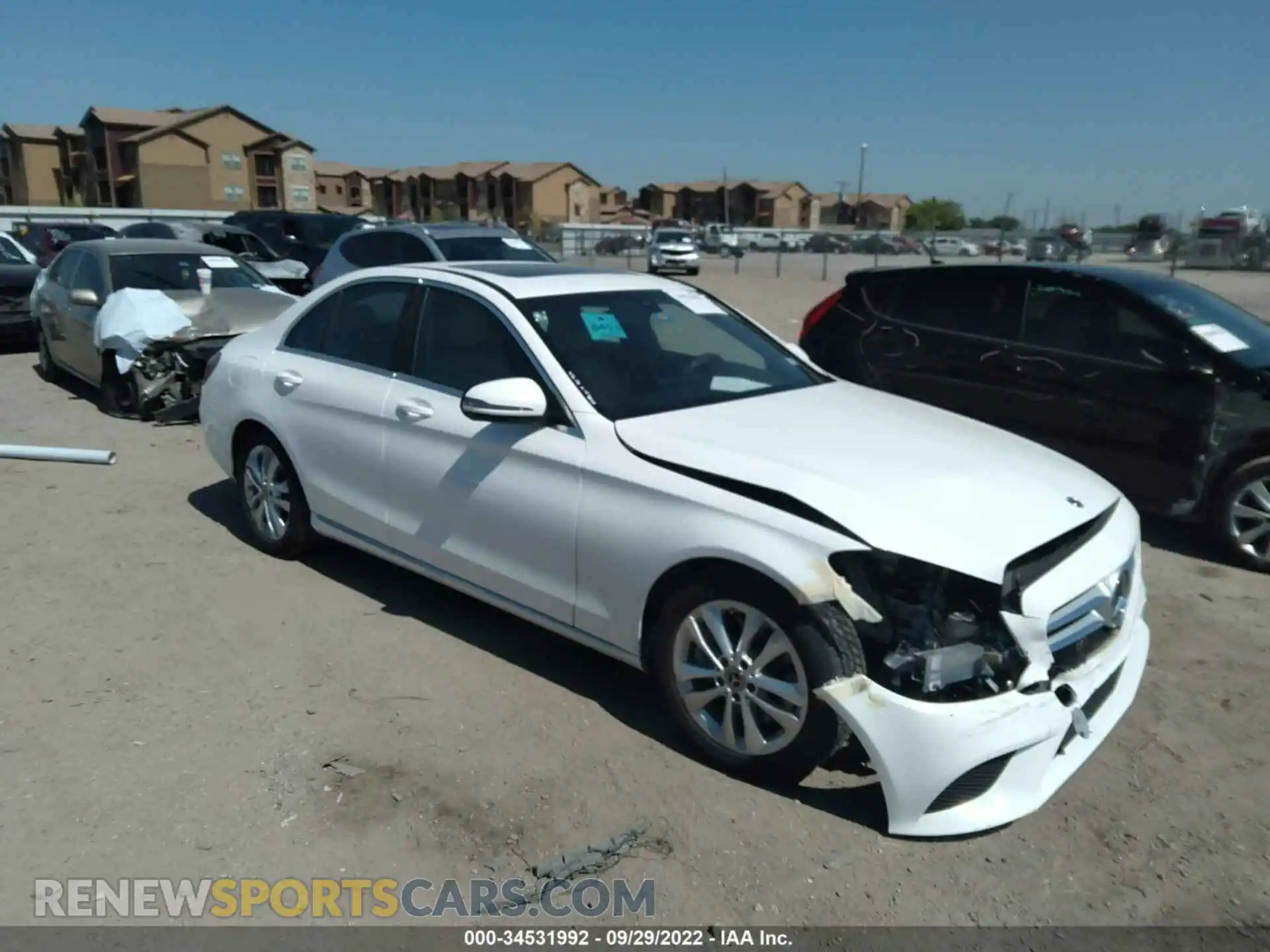 1 Photograph of a damaged car 55SWF8DB4KU295349 MERCEDES-BENZ C-CLASS 2019