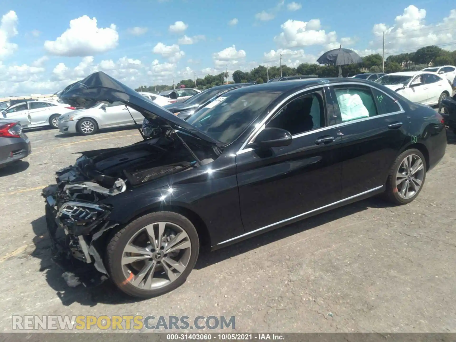 2 Photograph of a damaged car 55SWF8DB4KU300727 MERCEDES-BENZ C-CLASS 2019