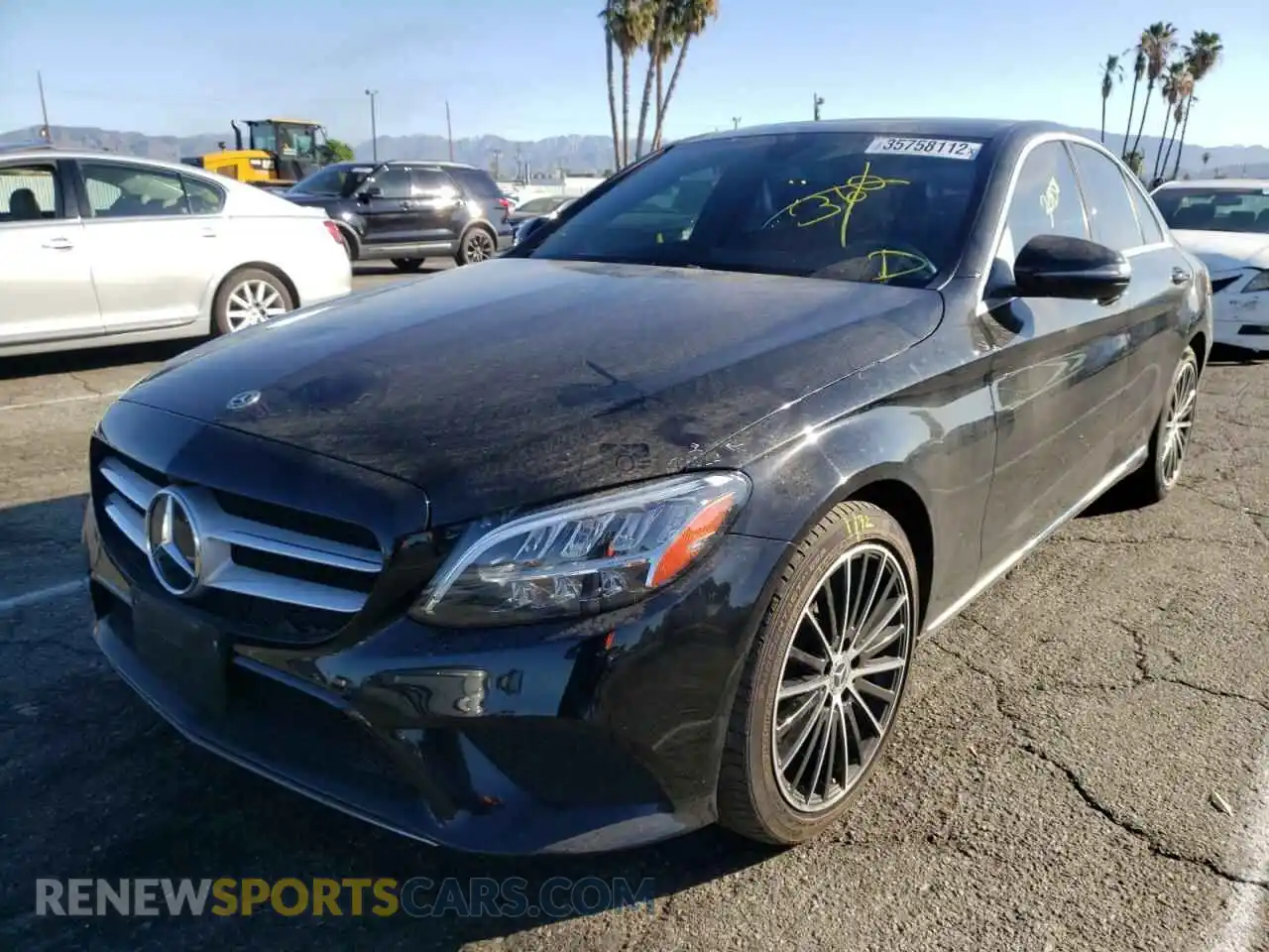 2 Photograph of a damaged car 55SWF8DB4KU308648 MERCEDES-BENZ C-CLASS 2019