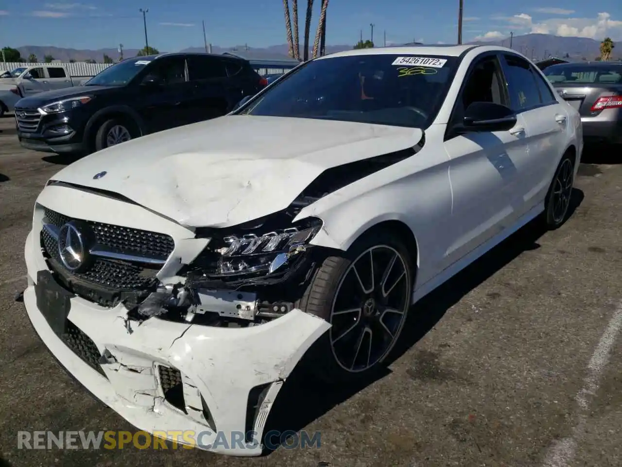 2 Photograph of a damaged car 55SWF8DB5KU297160 MERCEDES-BENZ C-CLASS 2019