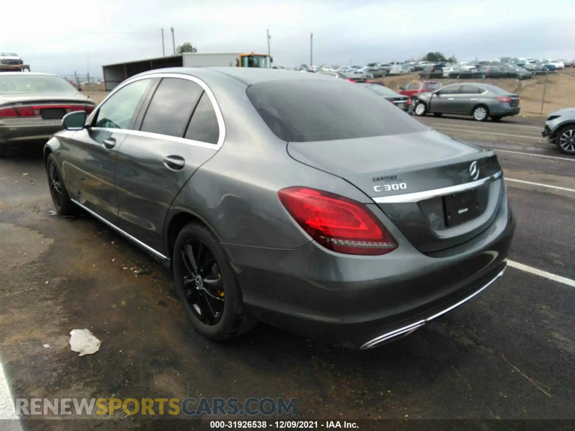3 fotografías del automóvil dañado 55SWF8DB5KU311767 MERCEDES-BENZ C-CLASS 2019