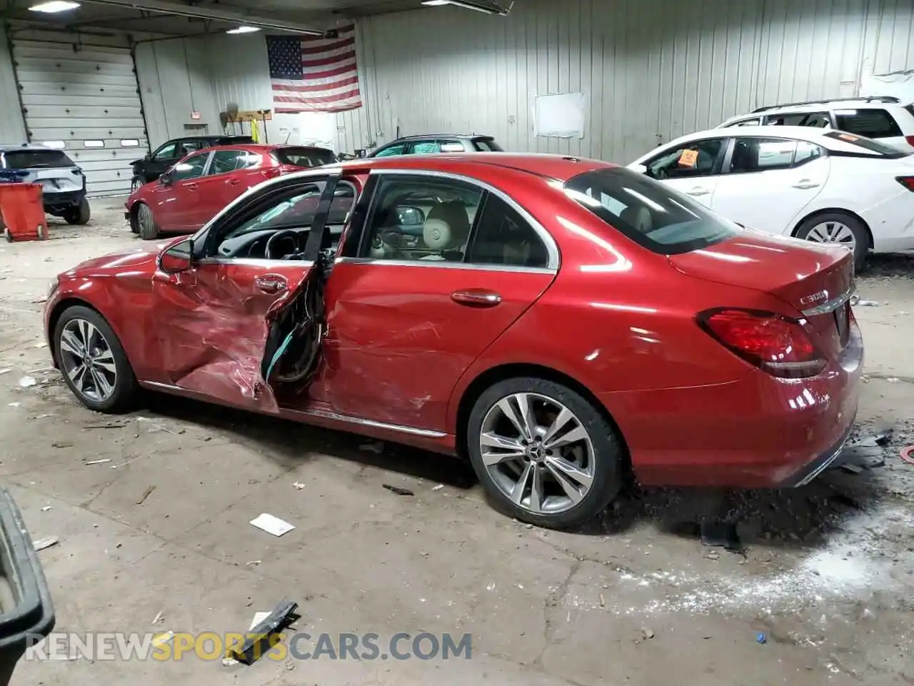 2 Photograph of a damaged car 55SWF8DB5KU318251 MERCEDES-BENZ C-CLASS 2019