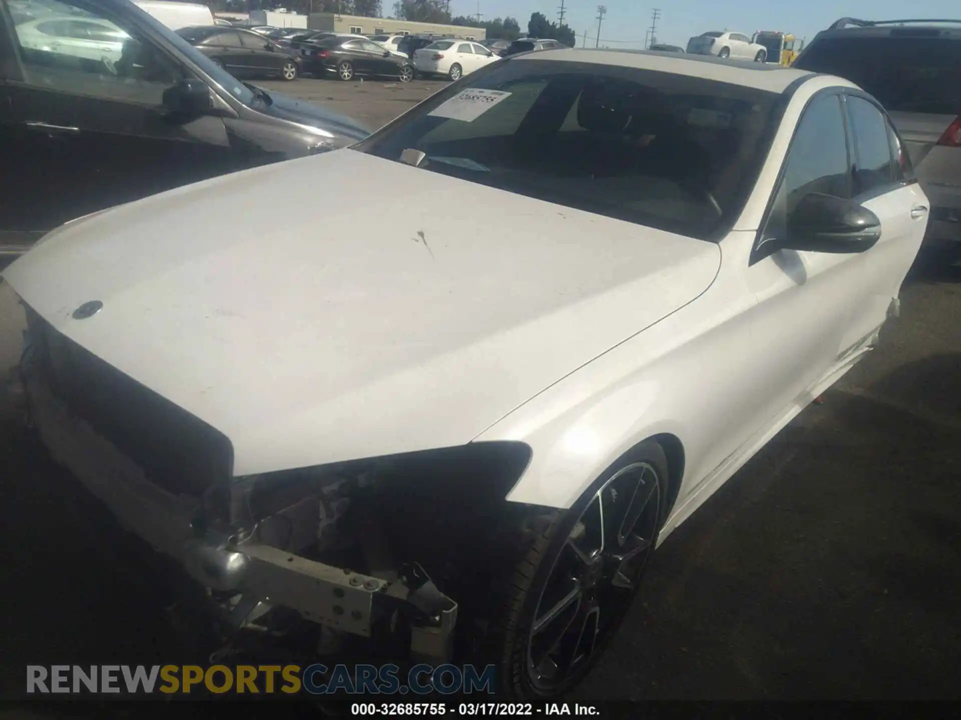 2 Photograph of a damaged car 55SWF8DB5KU319920 MERCEDES-BENZ C-CLASS 2019