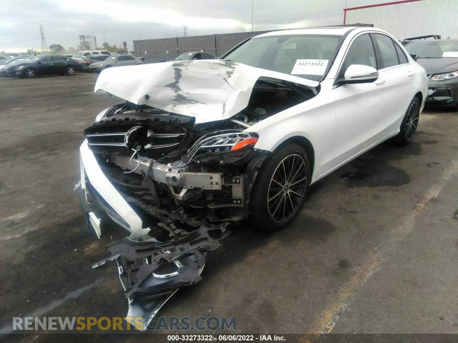 2 Photograph of a damaged car 55SWF8DB6KU287849 MERCEDES-BENZ C-CLASS 2019