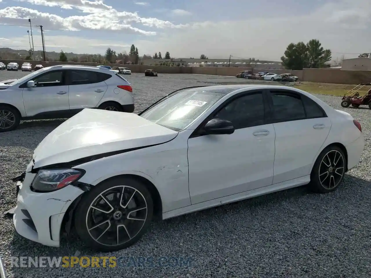 1 fotografías del automóvil dañado 55SWF8DB6KU314144 MERCEDES-BENZ C-CLASS 2019