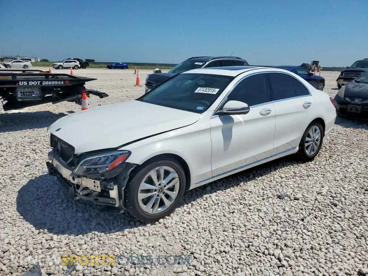 1 Photograph of a damaged car 55SWF8DB7KU283213 MERCEDES-BENZ C-CLASS 2019