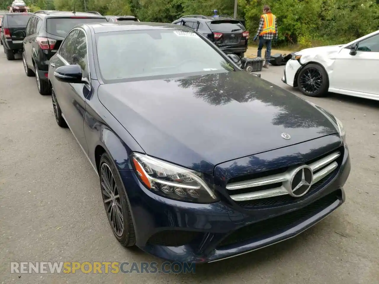 1 Photograph of a damaged car 55SWF8DB7KU293336 MERCEDES-BENZ C-CLASS 2019