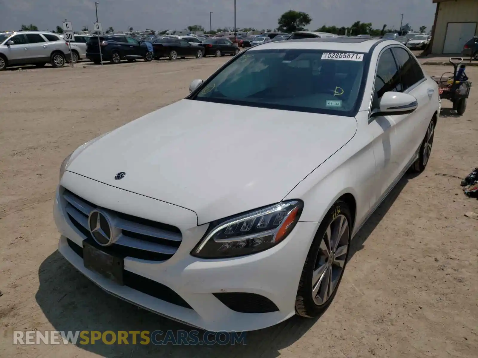 2 Photograph of a damaged car 55SWF8DB7KU294275 MERCEDES-BENZ C-CLASS 2019
