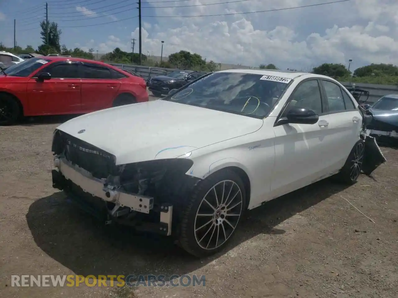 2 Photograph of a damaged car 55SWF8DB7KU311236 MERCEDES-BENZ C-CLASS 2019