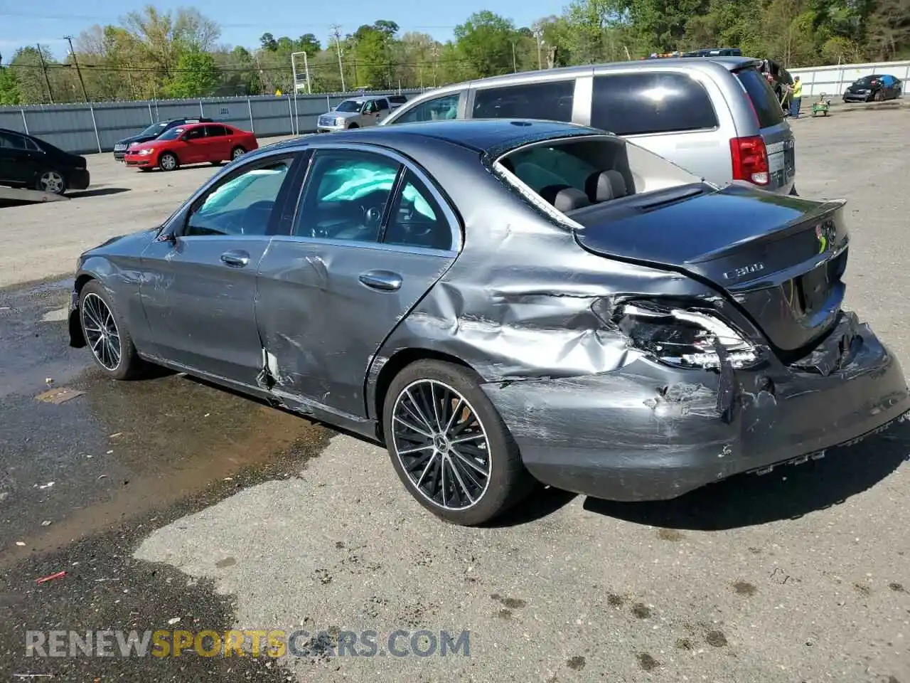 2 Photograph of a damaged car 55SWF8DB7KU312550 MERCEDES-BENZ C-CLASS 2019