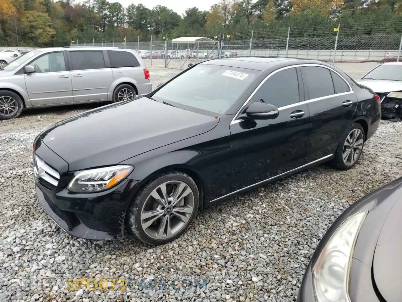 1 Photograph of a damaged car 55SWF8DB7KU313519 MERCEDES-BENZ C-CLASS 2019