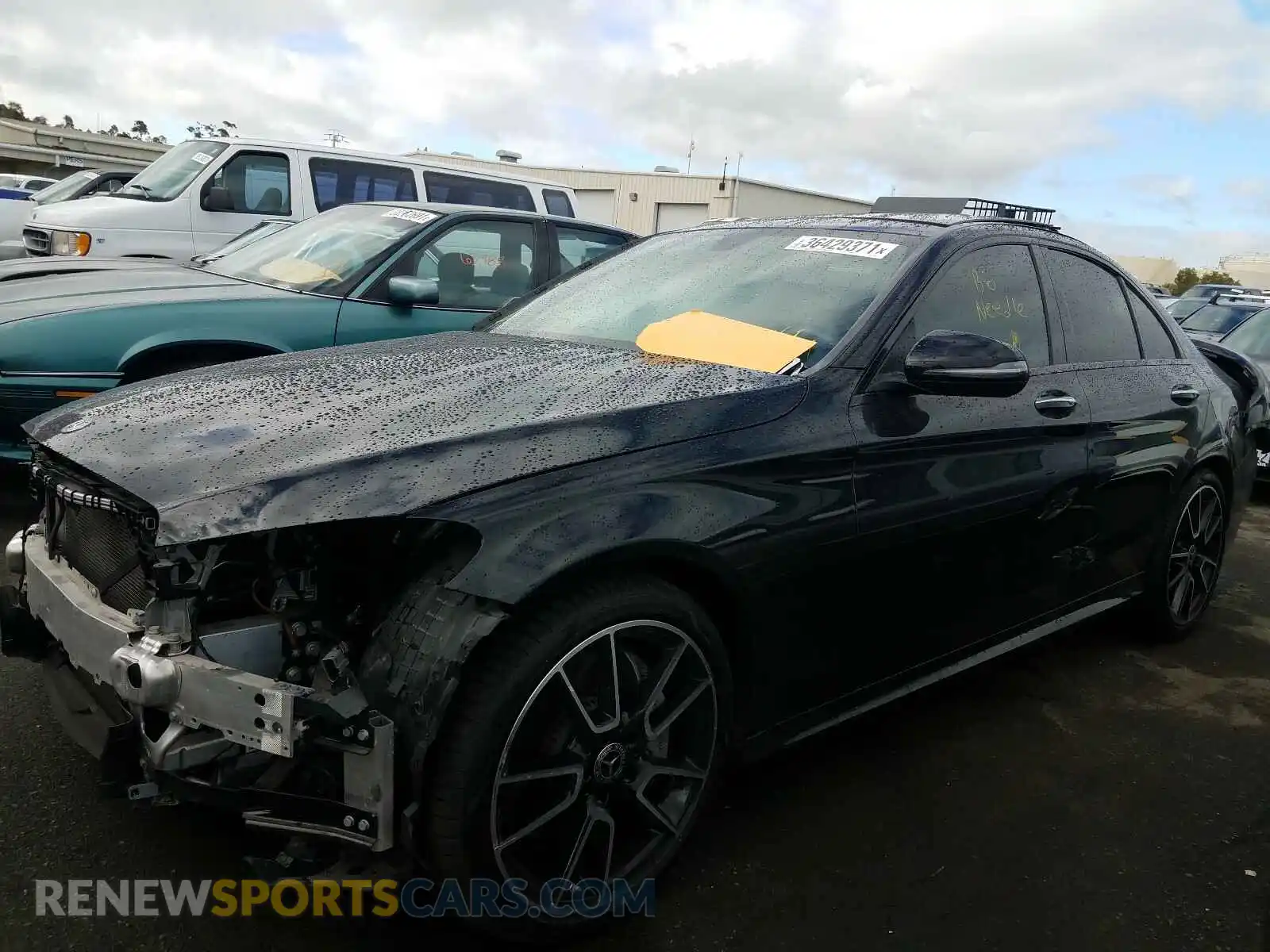 2 Photograph of a damaged car 55SWF8DB7KU313990 MERCEDES-BENZ C CLASS 2019